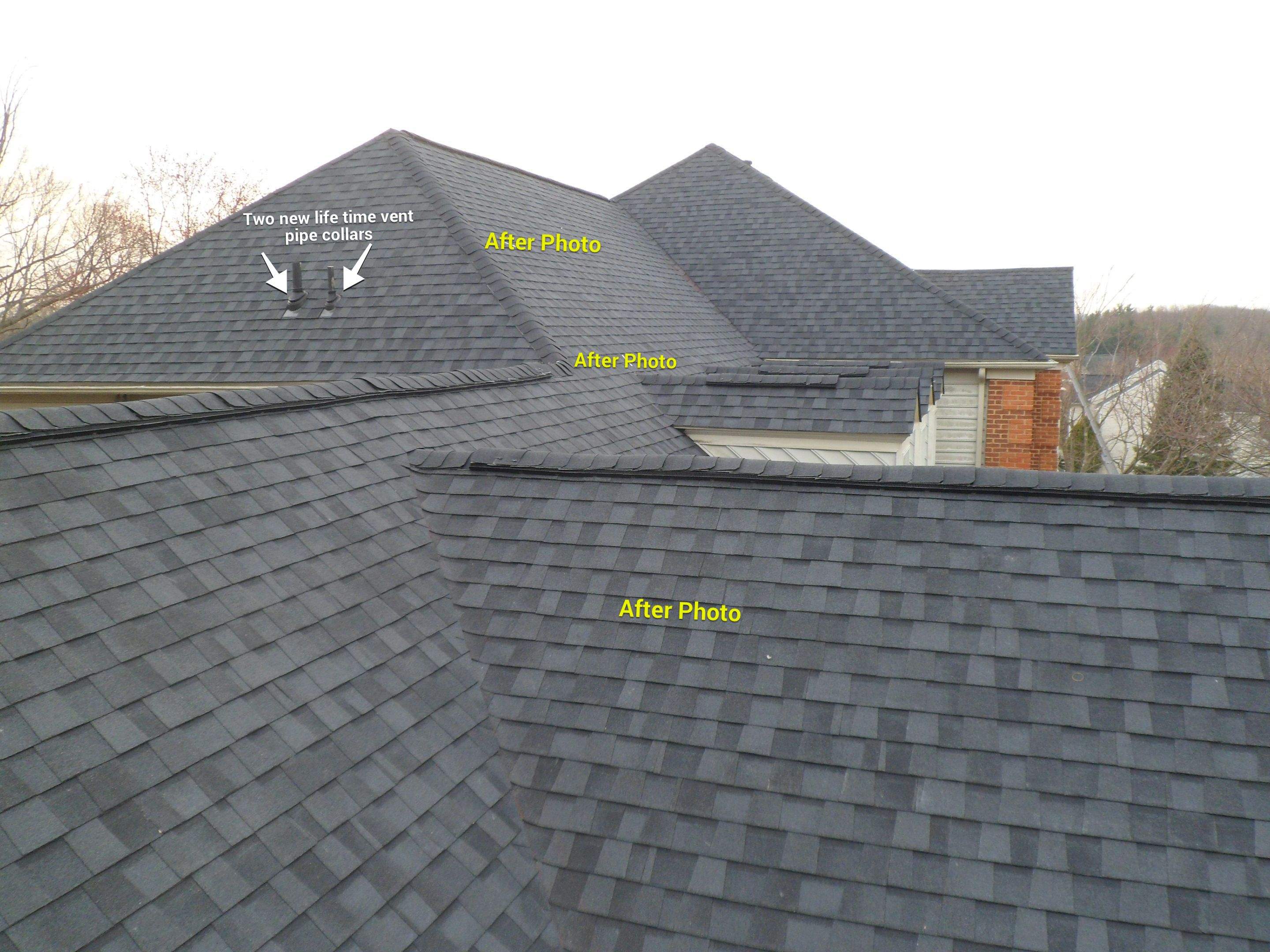 New Roof Installation & New Gutters and downspouts  by Alpha Design Services