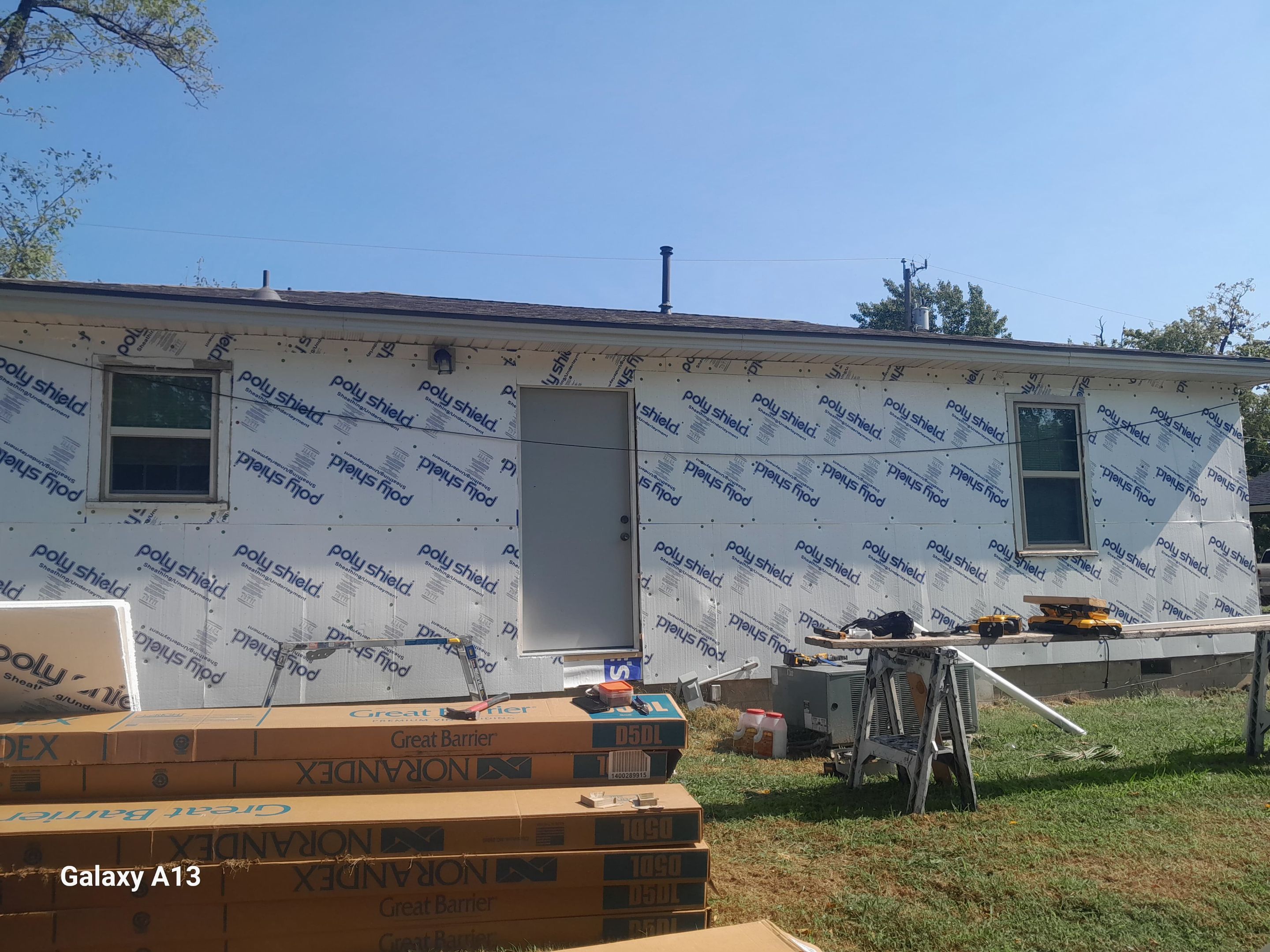Hail damage & tornado damage restoration.  by In & Out Construction & Remodeling, LLC