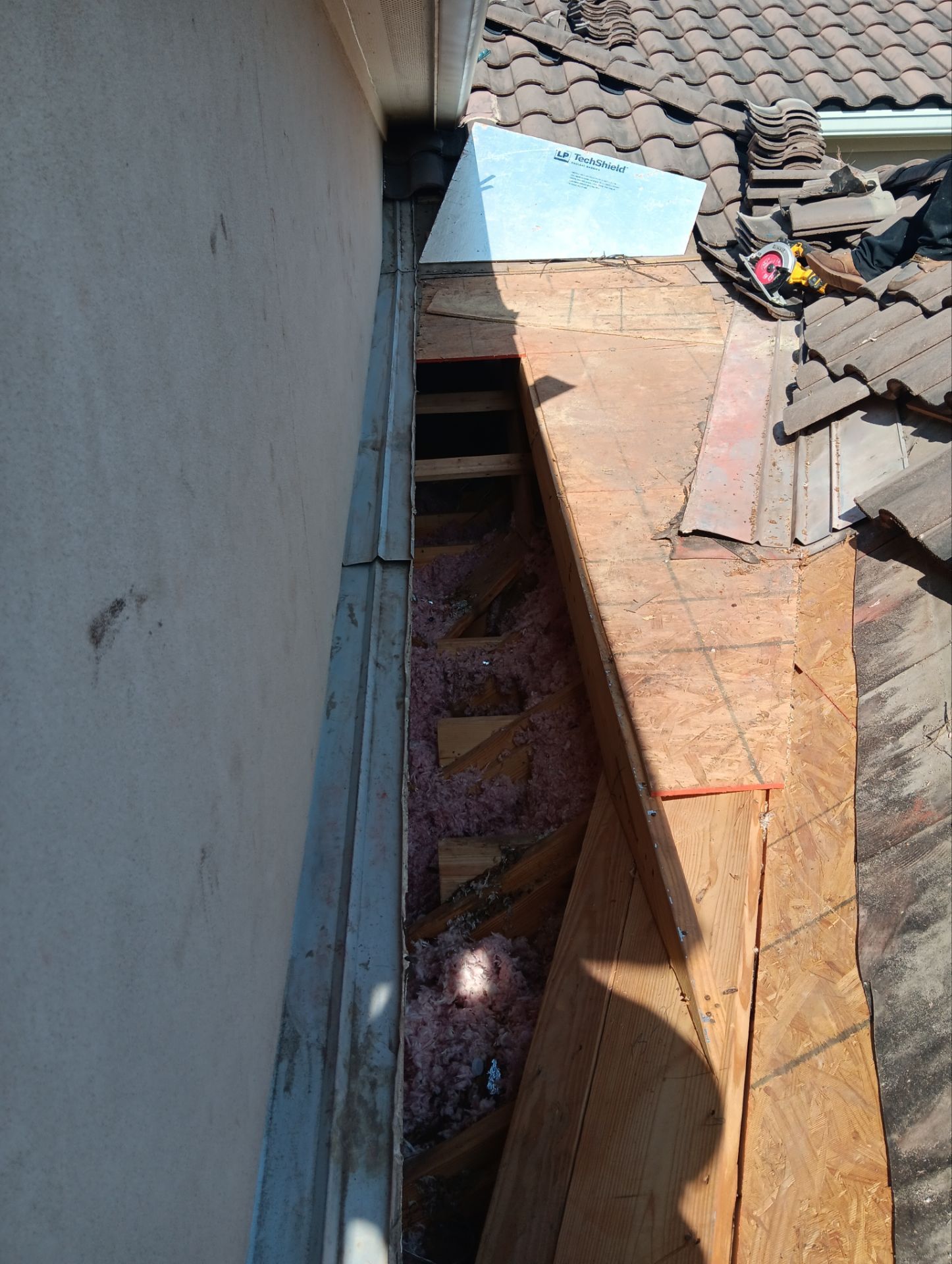 Residential Roofing Repair using tile by Roof Repair Company