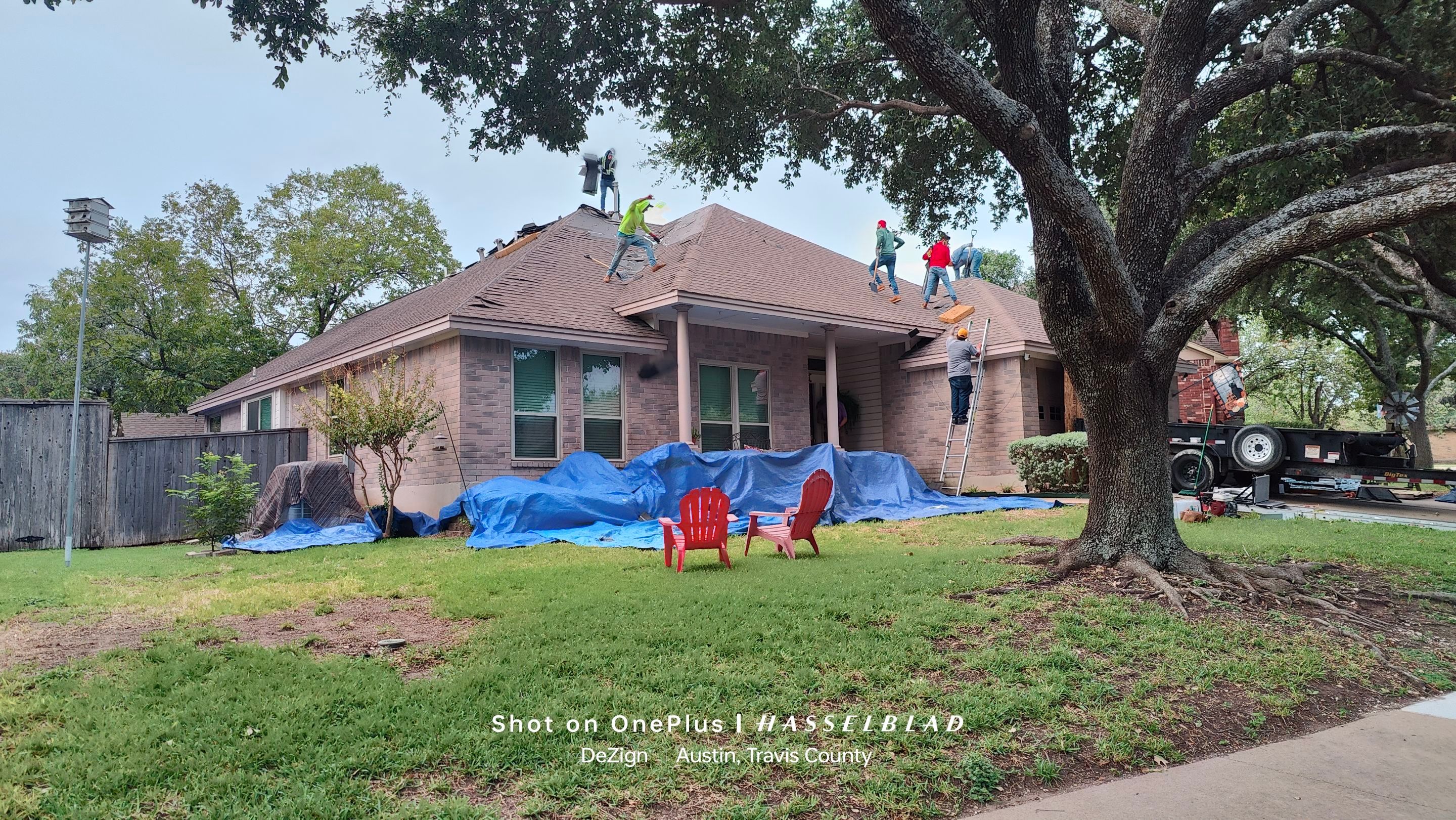 Residential Roofing Installation using IKO Dynasty Class 3 Driftshake by DeZign Roofing & Exteriors