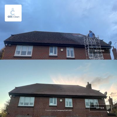 Roof, Driveway And Pathway Clean using Mosmatic FSC and Biocide