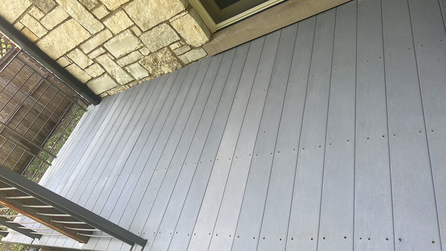 Highland Park, IL Bluestone, concrete,  Trex deck cleaning by Northern Power Washing LLC.