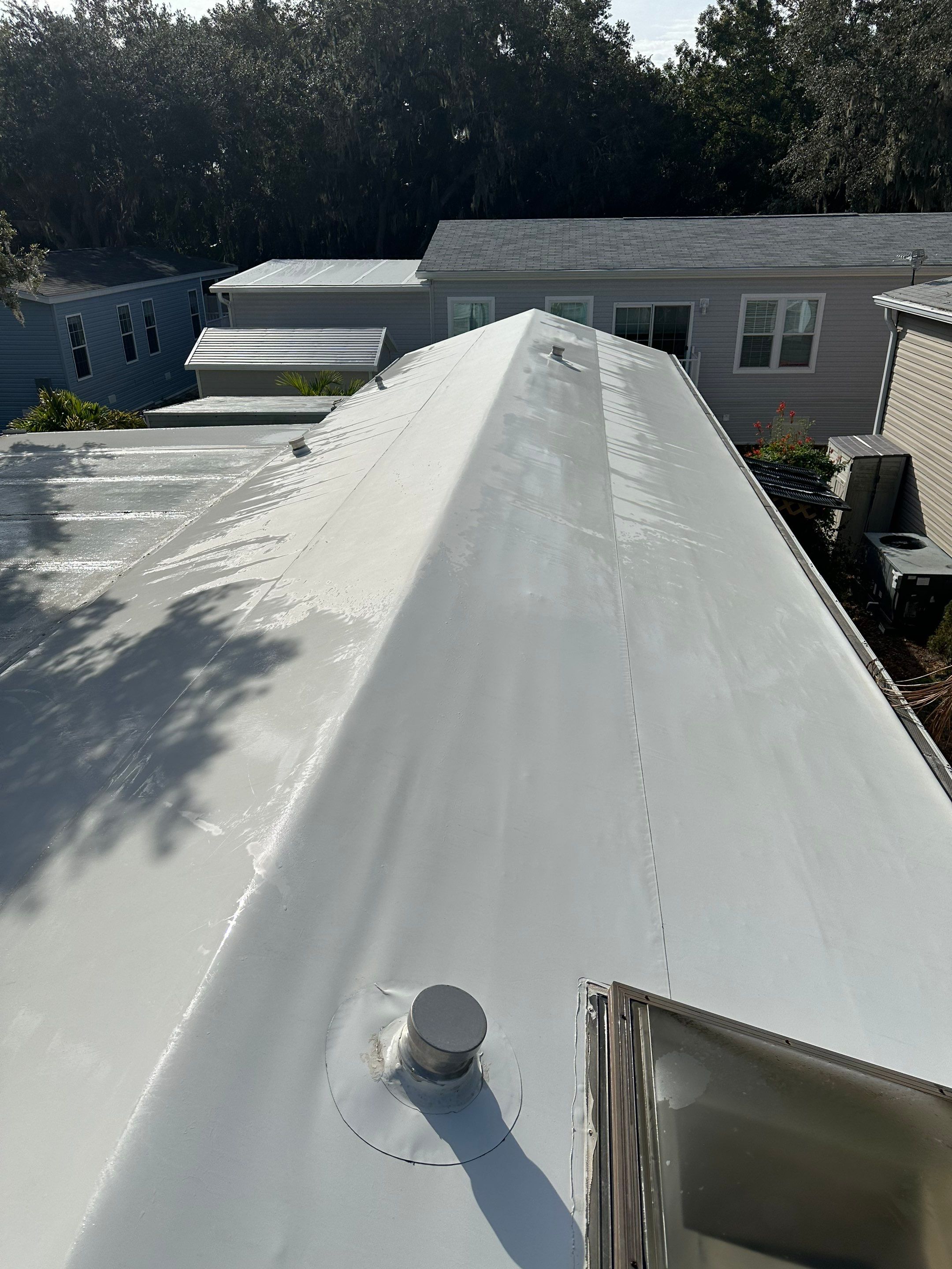 TPO Membrane Roof Cleaning and Gutter Cleaning by Sunshine AquaWash
