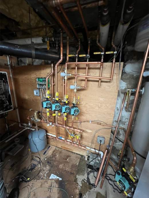 Navien 5-zone Boiler System Setup & Radiant Heating Installation —Marblehead, MA. by FAGONE MECHANICAL