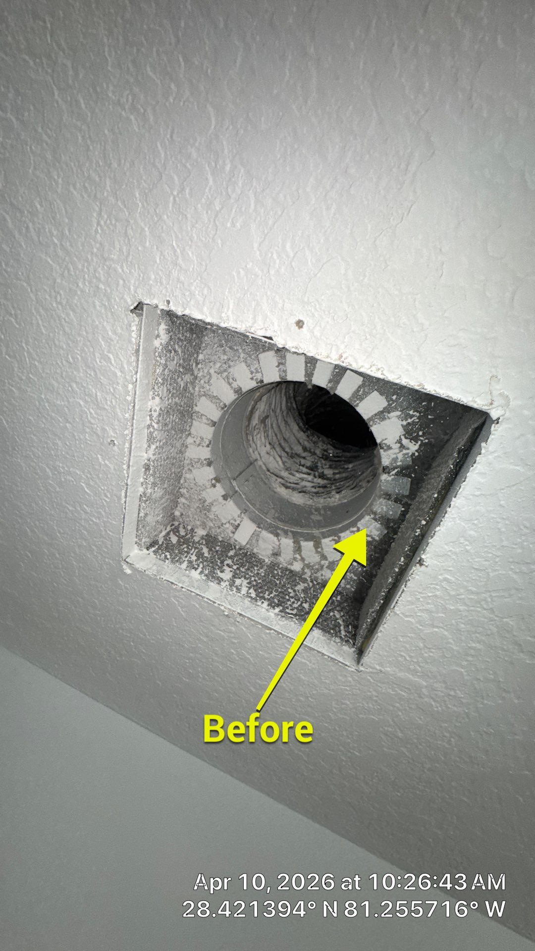 Air Duct Bath Fan Exhaust Cleaning in Orlando by Hygienic Air, Inc