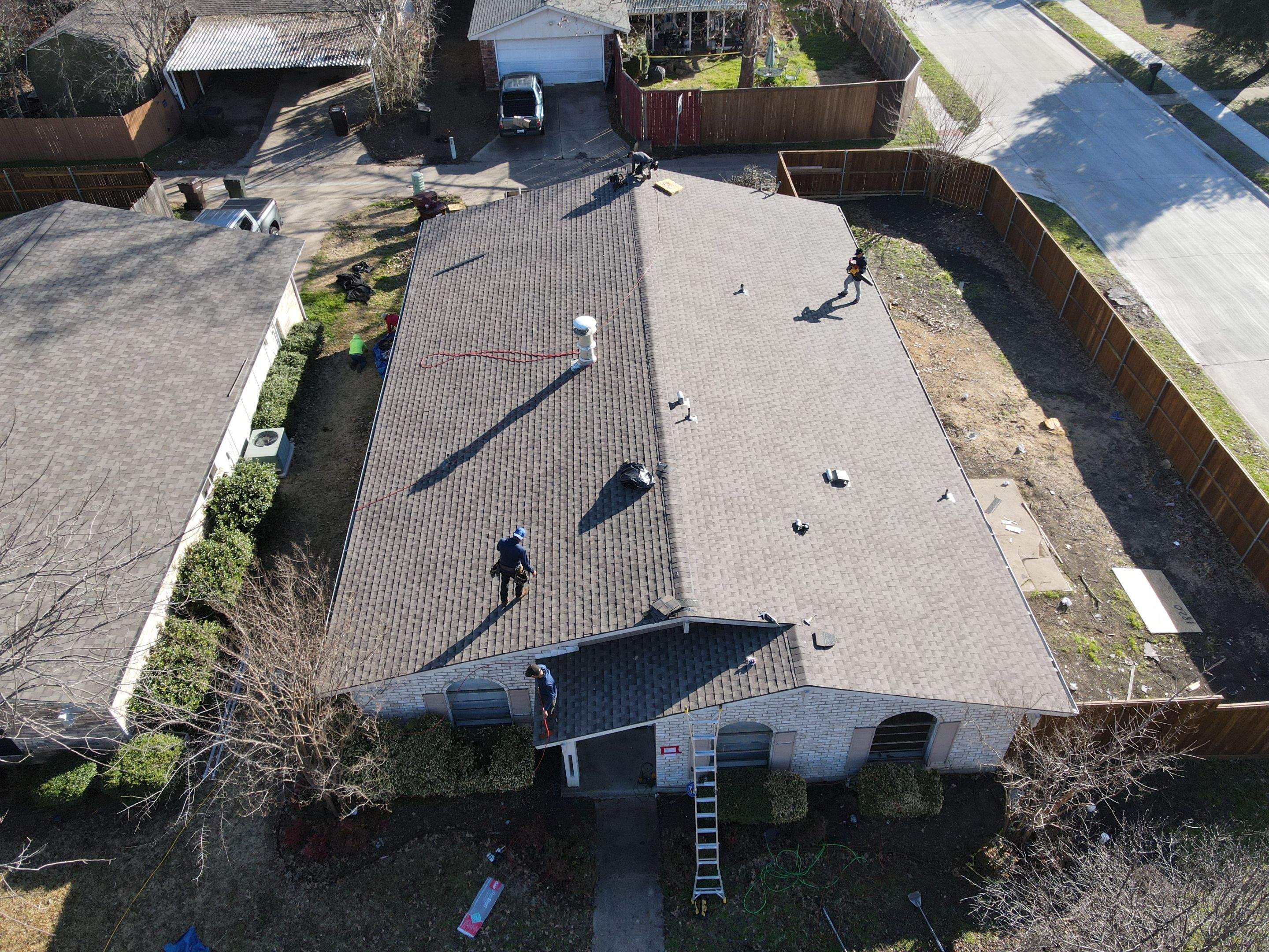 Residential Roofing Installation using GAF Timberline HDZ - Plano TX by Lighthouse Contractors