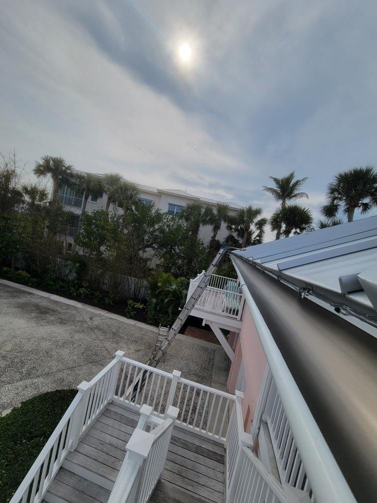 Half-Round Gutters Installation in Boca Grande FL by Gutter Professors