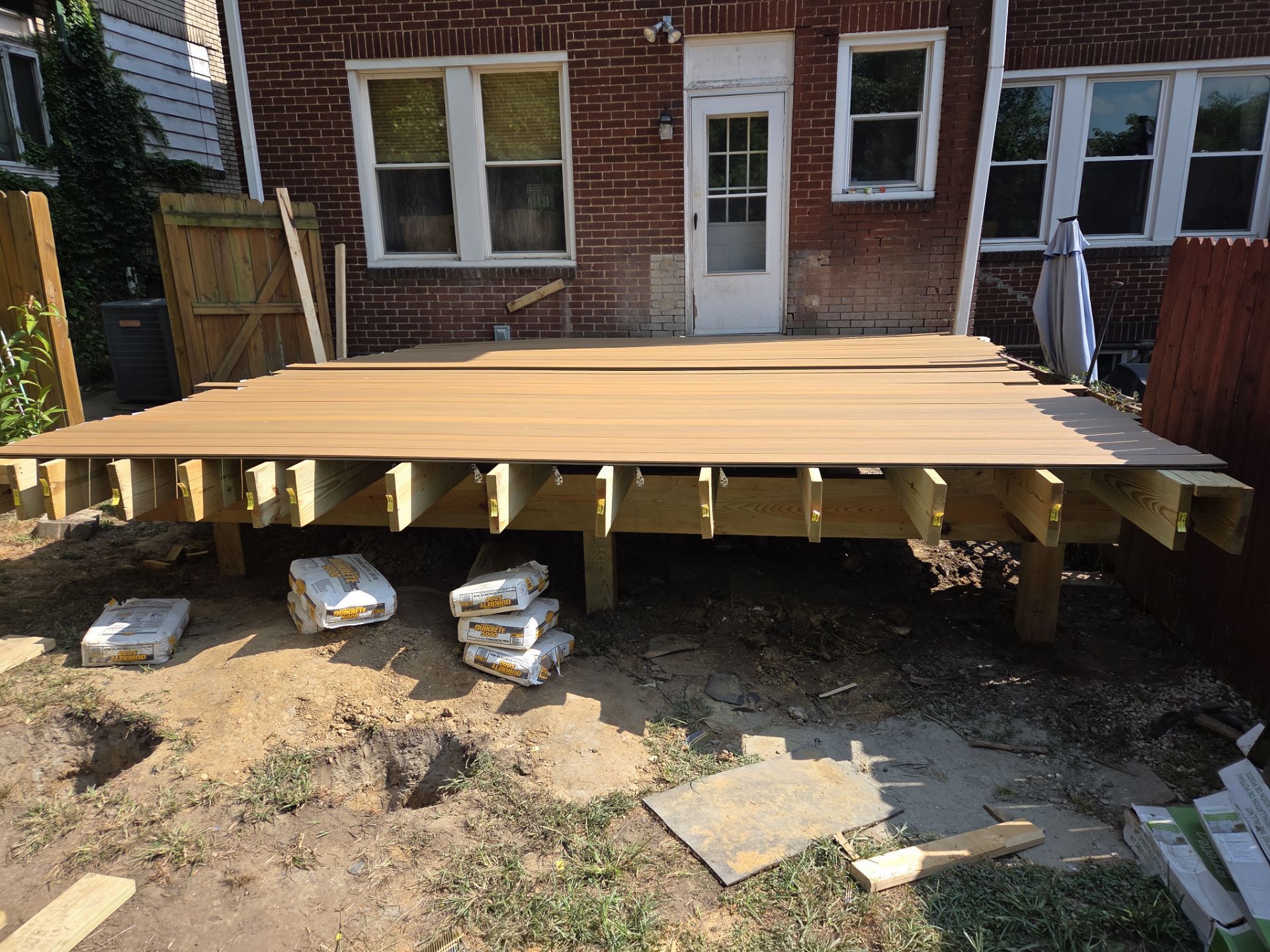 Deck build  by Cousins Roofing Siding & Decks