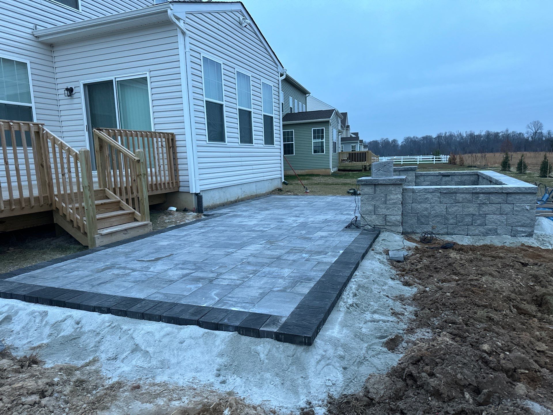 Belgard Patio Showcase + Deck Refinish & Outdoor Lighting | Delaware Outdoor Living by Studio G Indoor Spaces & Outdoor Living