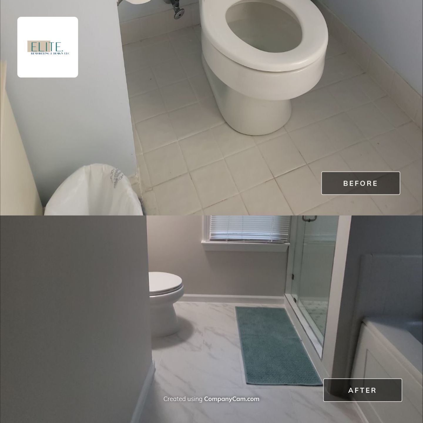 From Cramped & Carpeted to Bright & Modern: A Cary Bathroom Transformation by Elite Remodeling and Design LLC