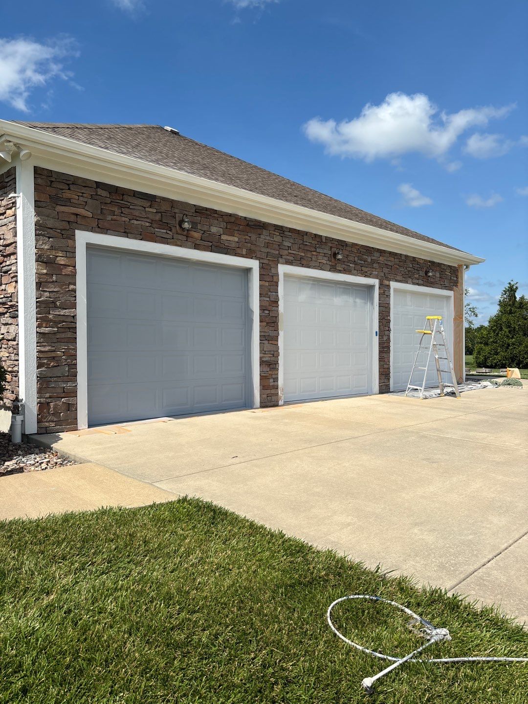Exterior Painting and Wood Rot Repair for Wellsville Residence by Cougar Painting