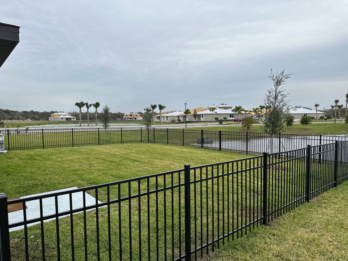 Aluminum Fence Installation using Black 3 Rail Aluminum Fence by Asap fence and gates, LLC