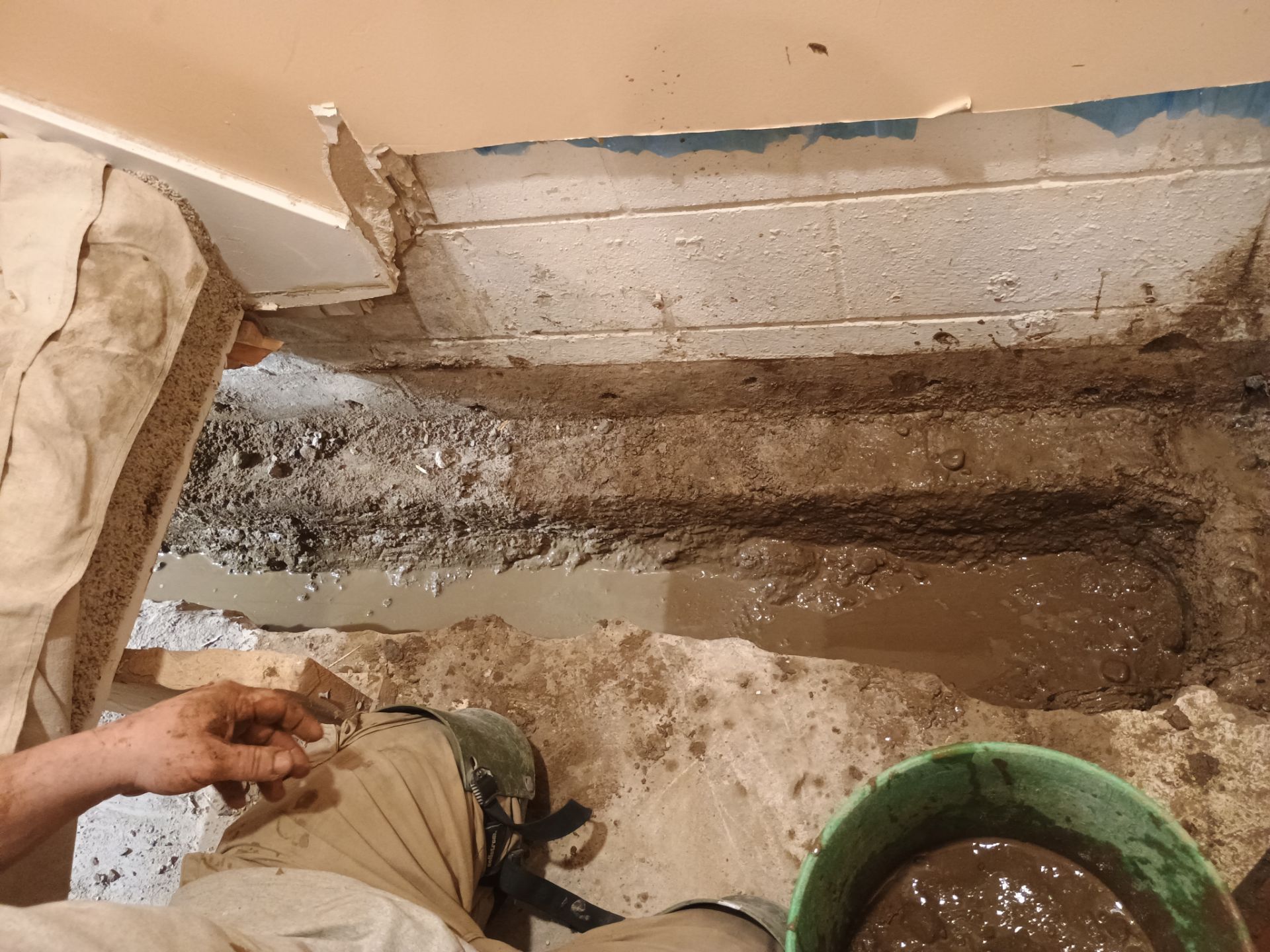 Interior Drain Tile Installation in Minnetonka, MN by Waterproofing Northeast