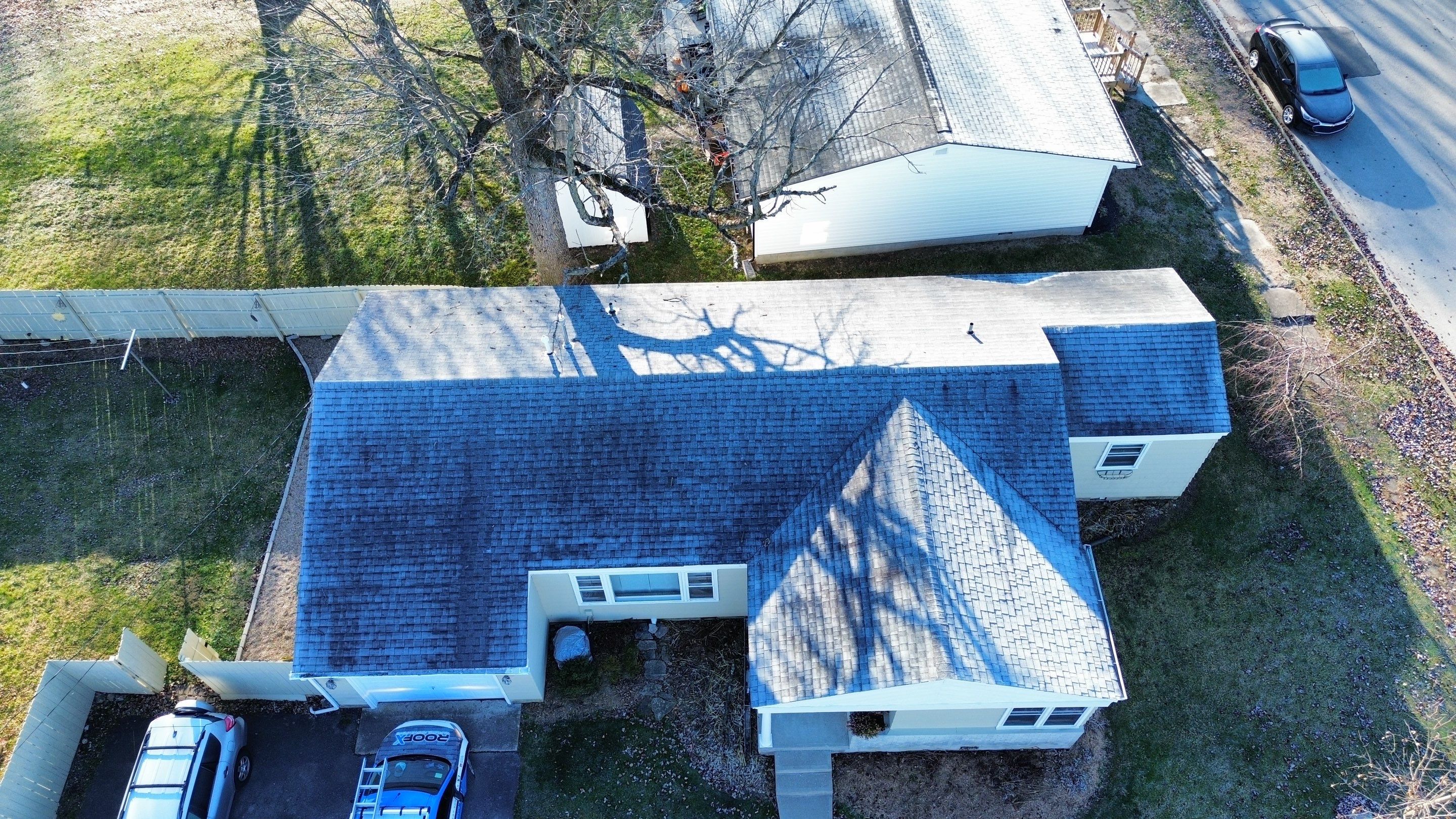 Residential Roofing Installation using Duration Series Shingles - Slatestone Gray by RoofX 