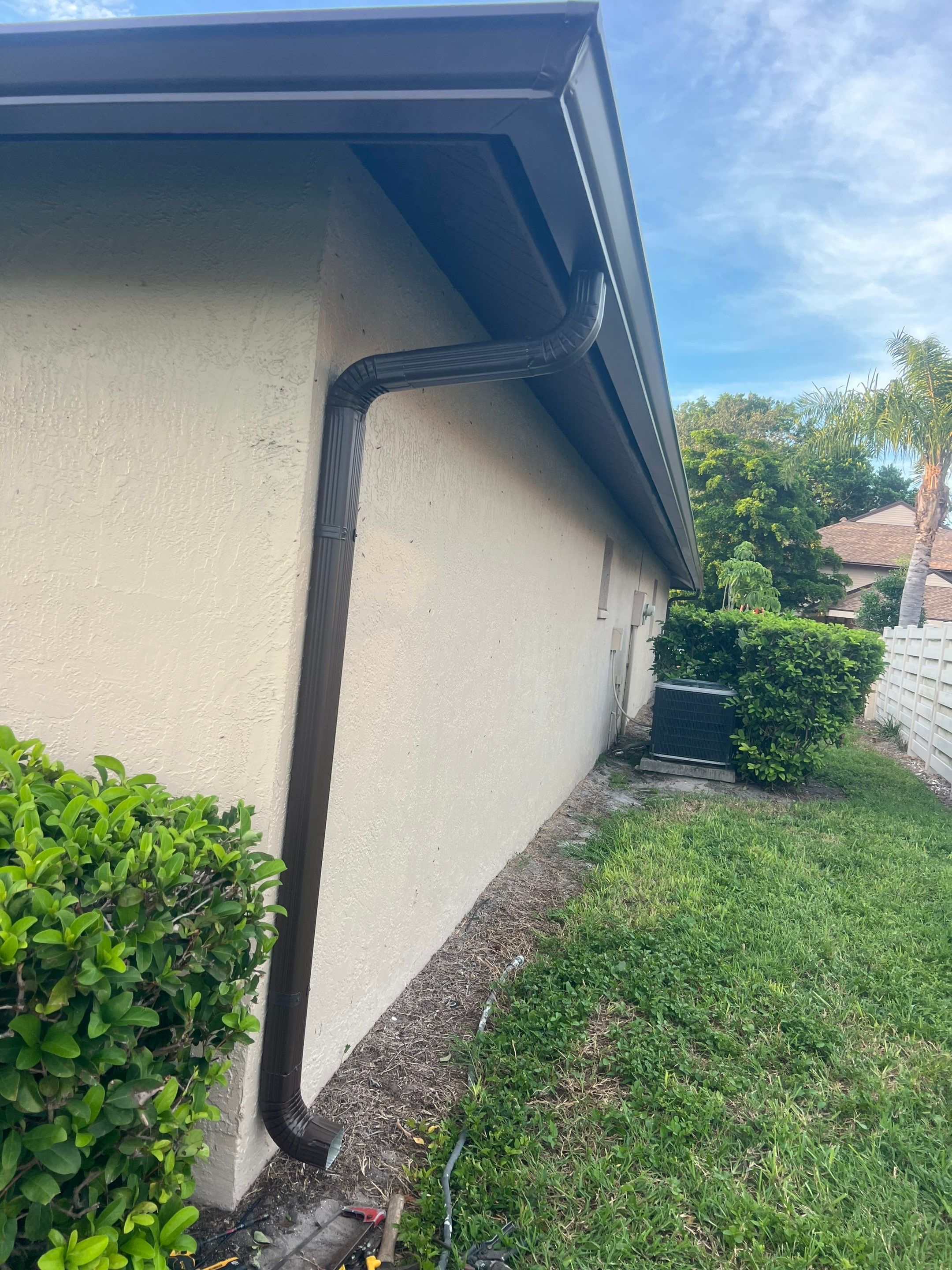 Bronze 6-Inch Seamless Gutters Installation in Bradenton FL by Gutter Professors
