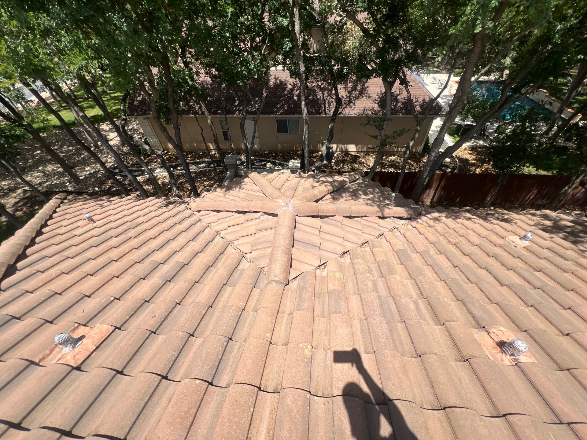 Tile Roof Wash Project in Garden Ridge by Bright Choice