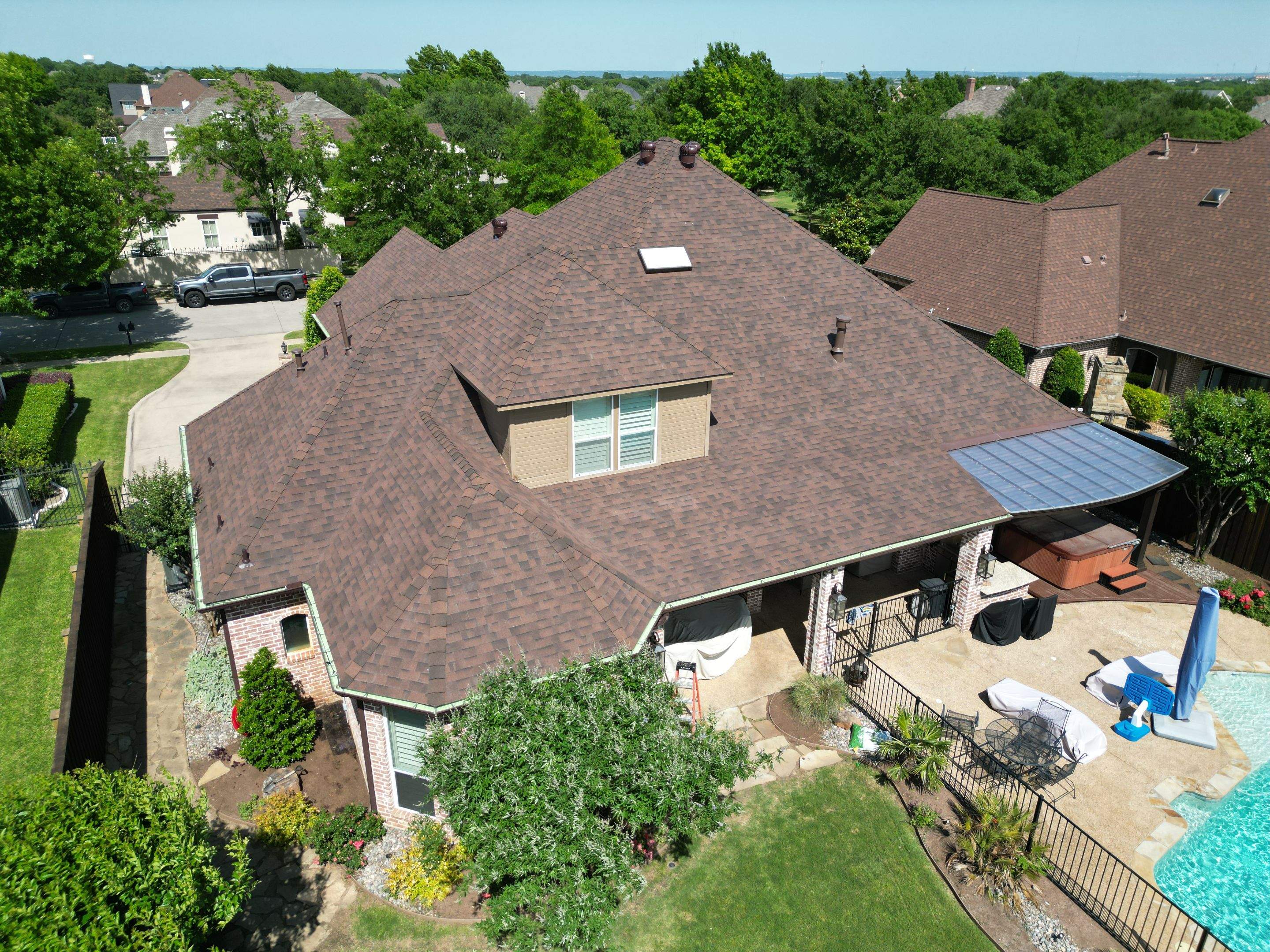 Residential Roofing Installation using Malarkey Legacy Scotchgard Shingles by Harvey Roofing & Construction