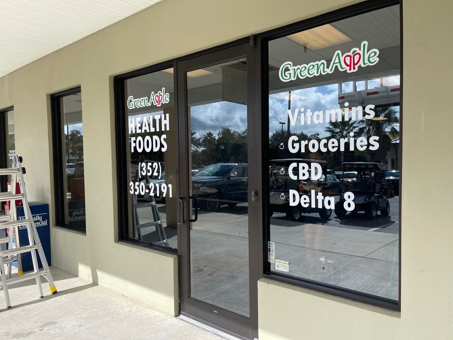 Flush Mounted Channel Letters for Green Apple by SignCrafters