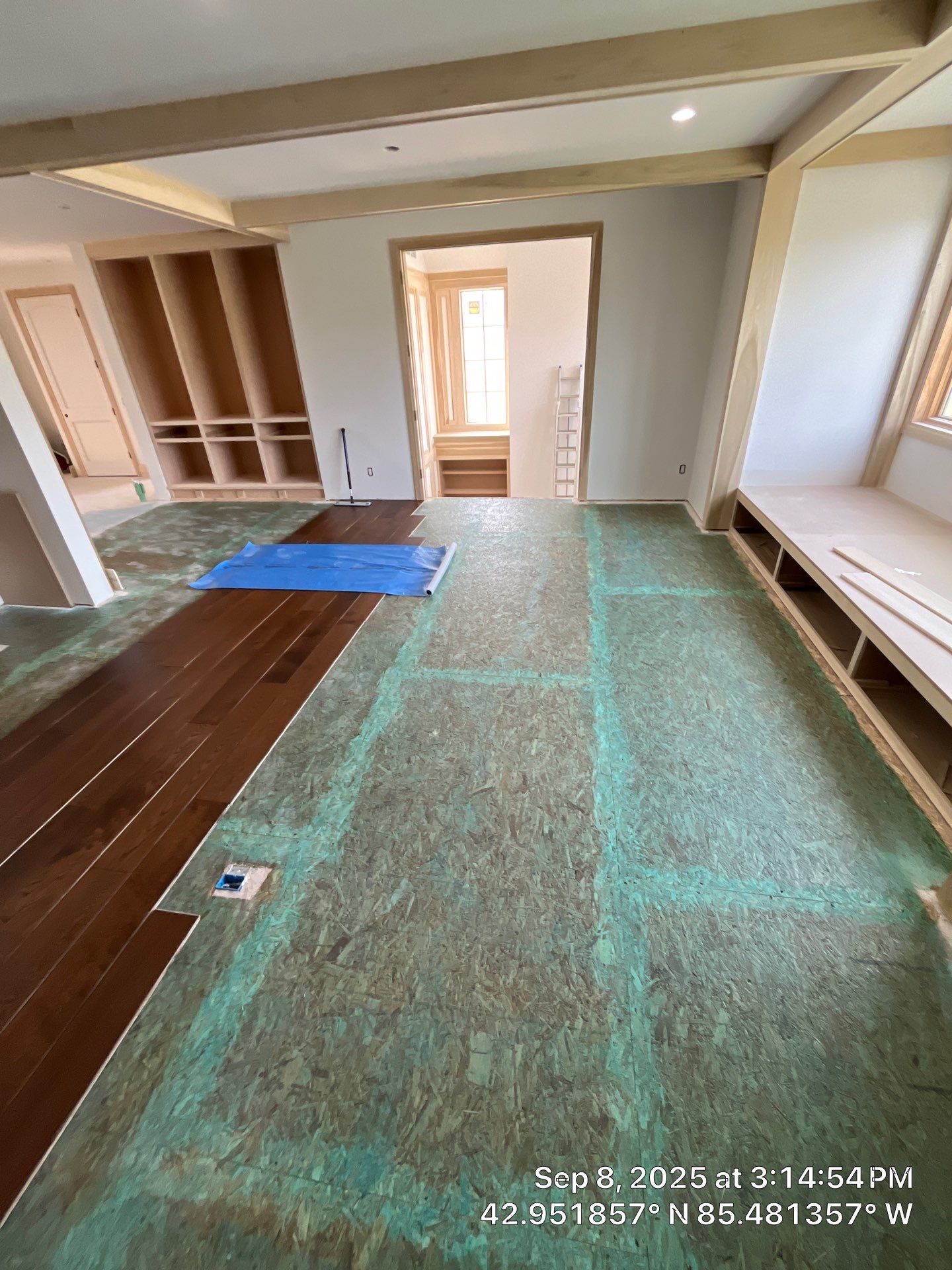 Stunning Ada Brownstone - Custom Staircase, Pattern Floor by RTBaldwin Hardwood Floors