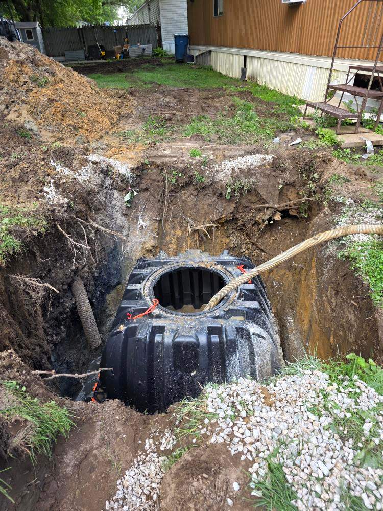 Commercial Septic Tank and Drainage Infrastructure Installation in Chebanse, IL by Allied Water Services