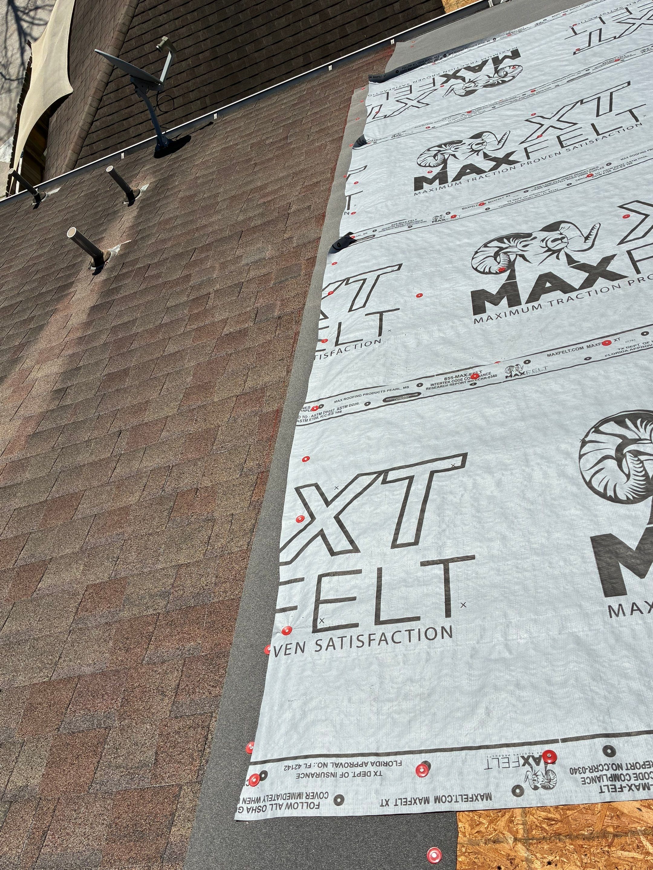 Townhome Reroof by Berry Good Roofing