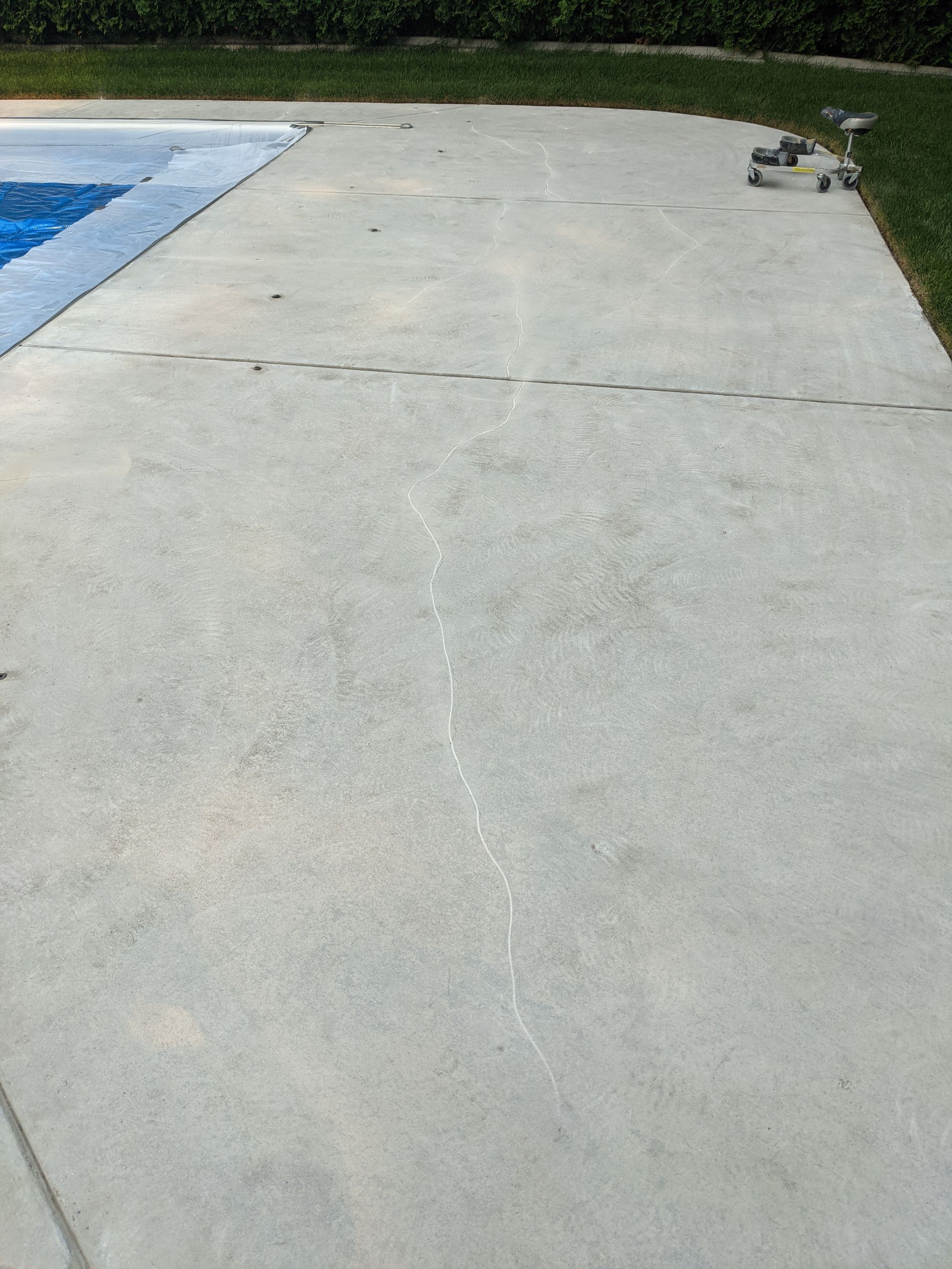 Pool Deck Transformation using Slate Stone by Croc Coatings, LLC