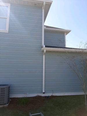 Gutter Installation Using White K-Style 6 Inch Seamless Gutters