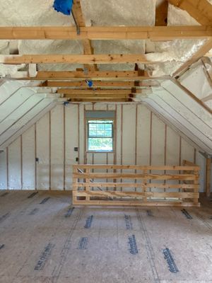 Detached Garage Closed Cell Spray Foam in Newburgh