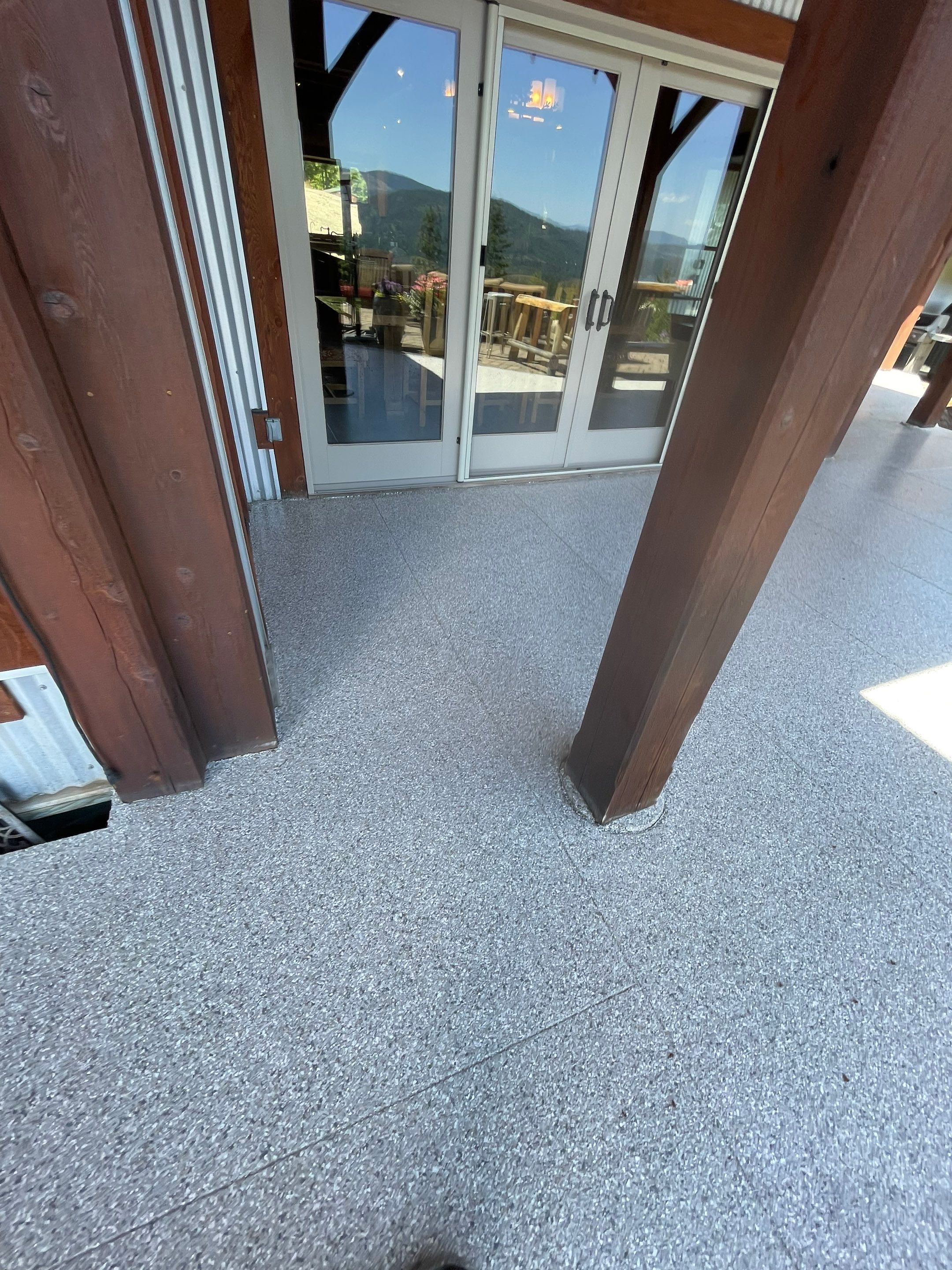 Patio Transformation using Mt Everest by Croc Coatings, LLC