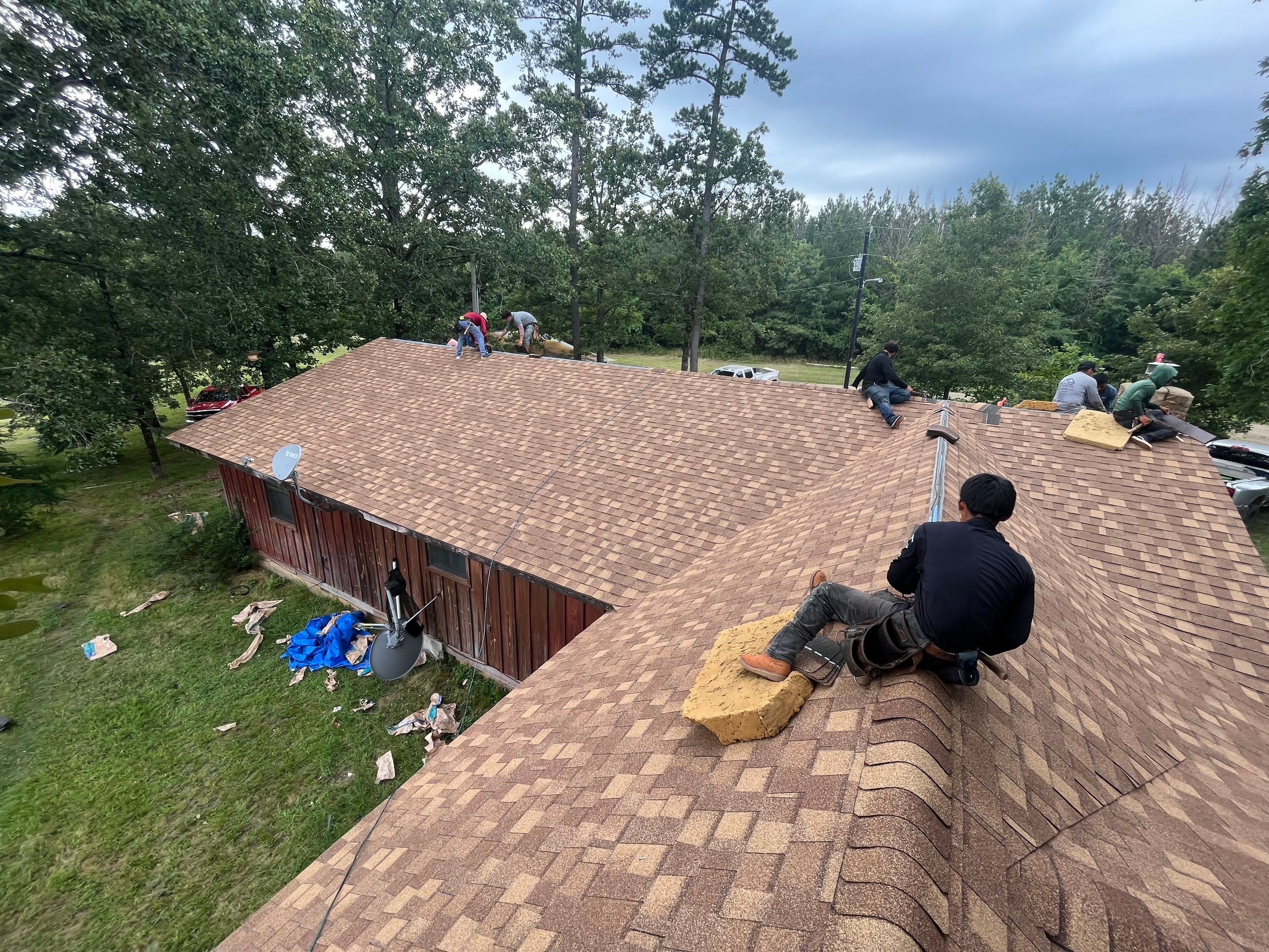 Storm Restoration Reroof: 25 Year 3-Tab Shingle by Hostetler Roofing