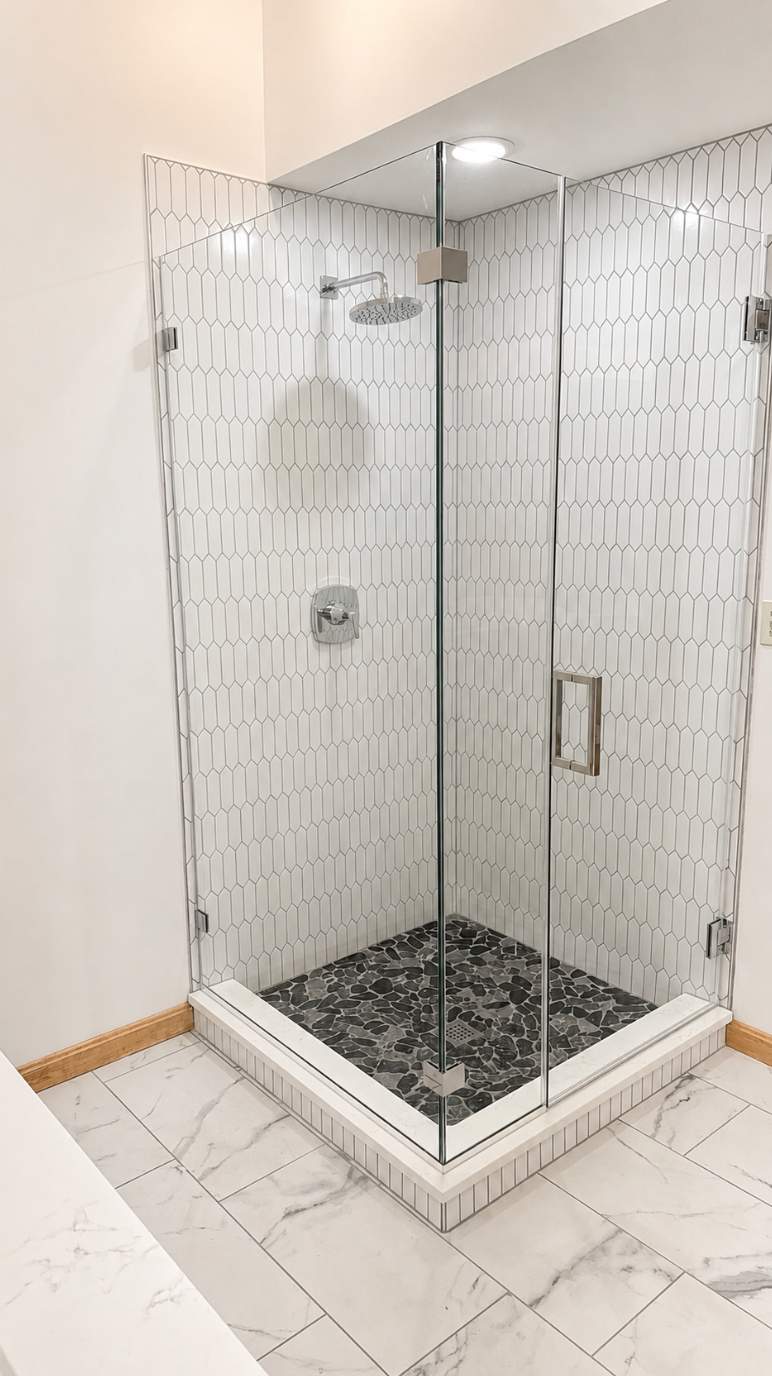 Shalom Master Bathroom Remodel by Integrity Tile and Home LLC