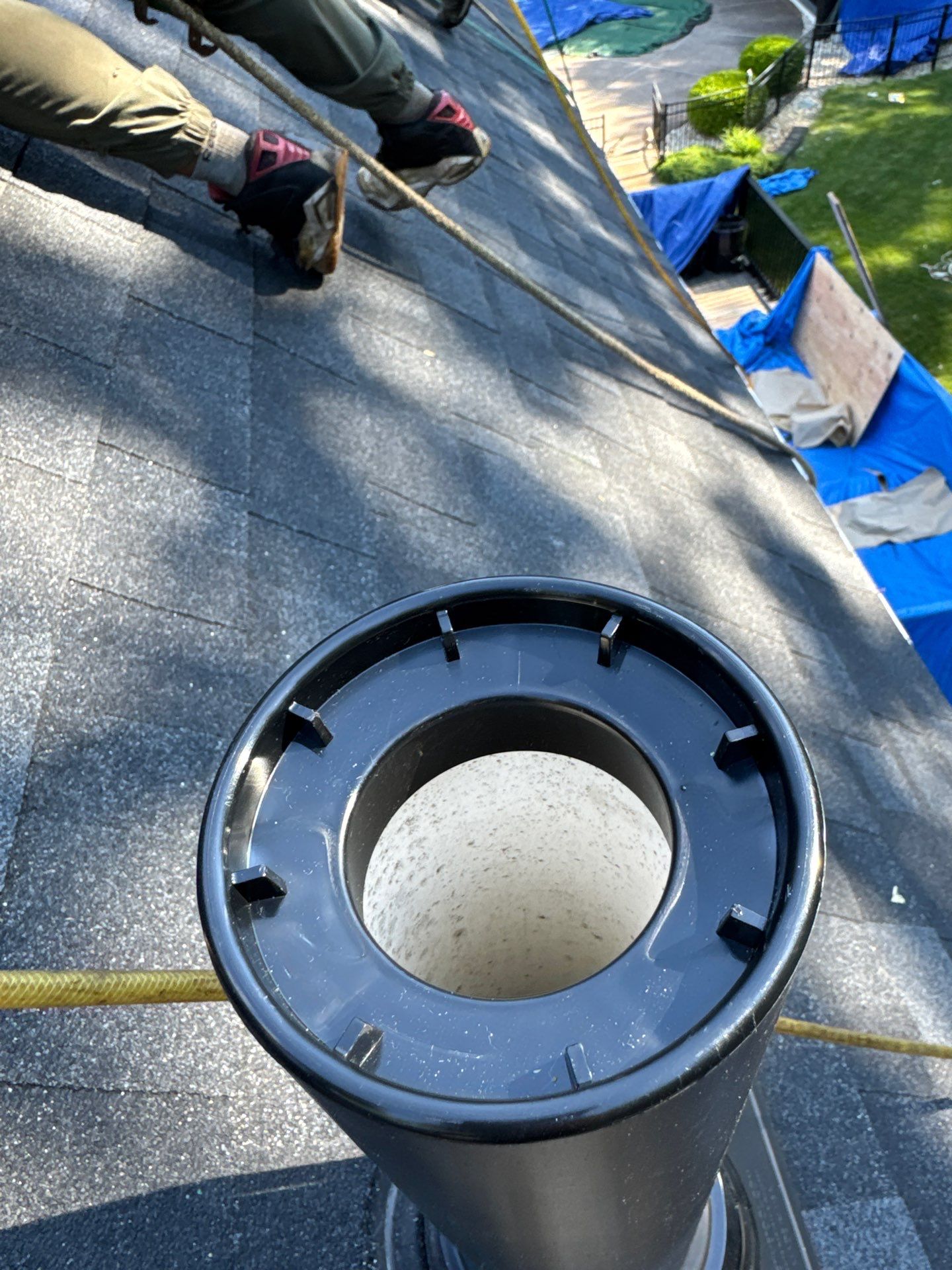 Roof Replacement on Cobbetts Pond in Windham, NH with Owens Corning Onyx Black Shingles by Compass exteriors