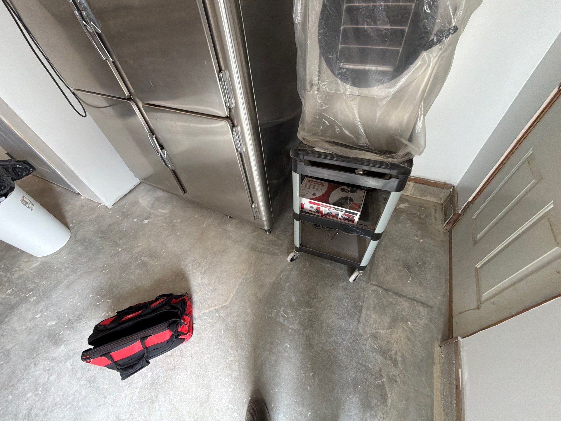 Decorative Chip Concrete Coating Installation in Luverne by Select Painting, Coatings & Garage Cabinets