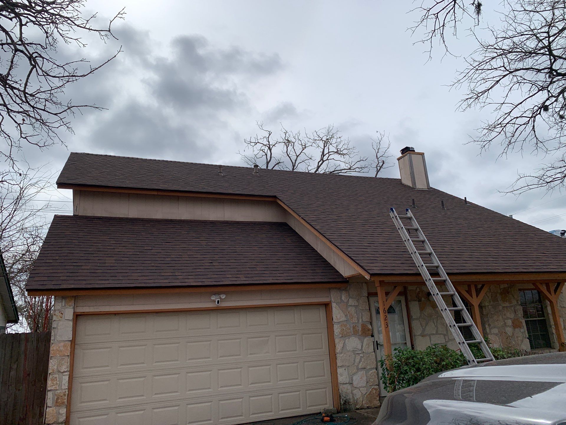 Architectural Shingle Roof Replacement and Underlayment Installation in Round Rock by Caliber Restoration LLC