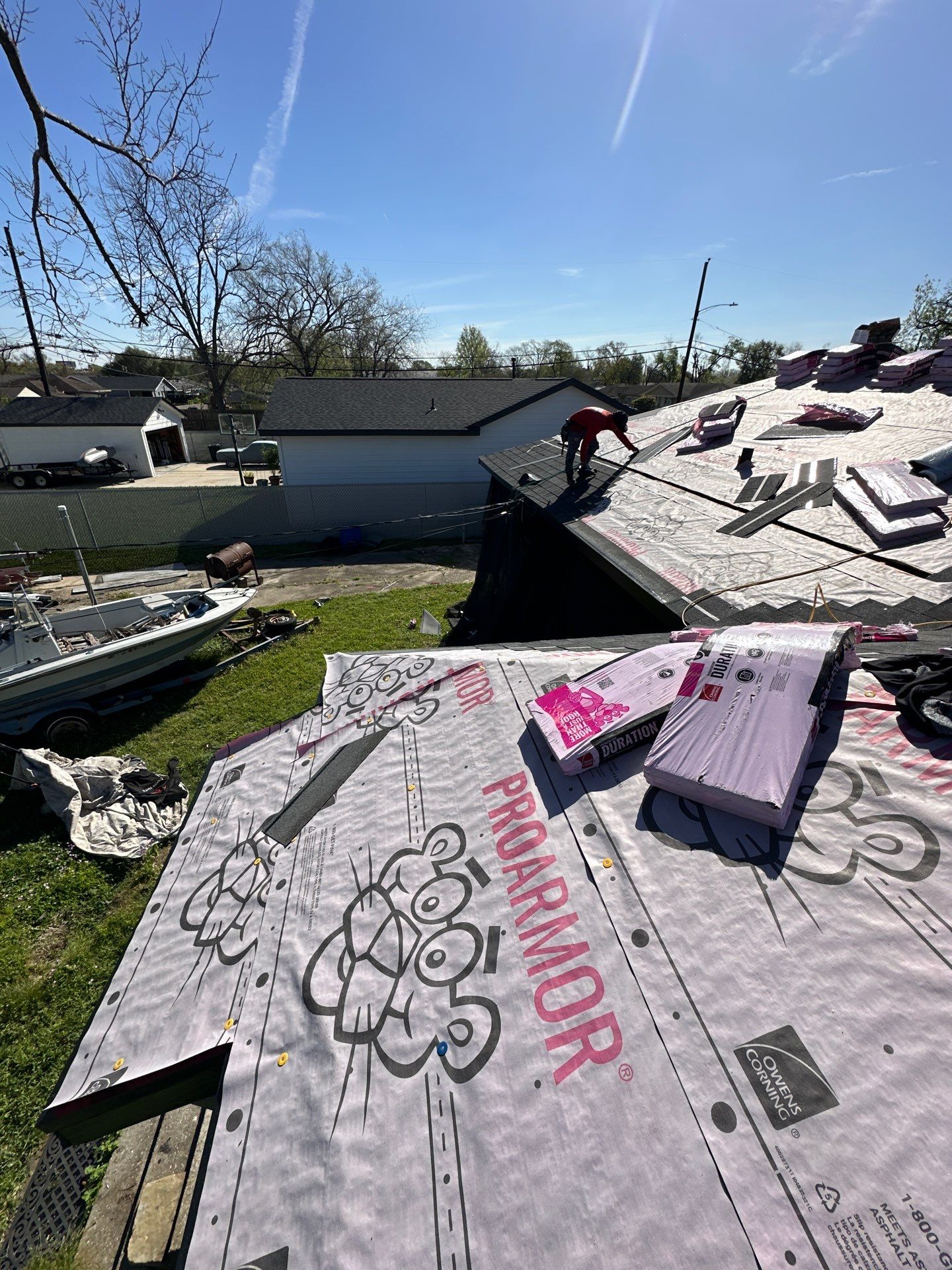 Project in Houston by Motion Roofing