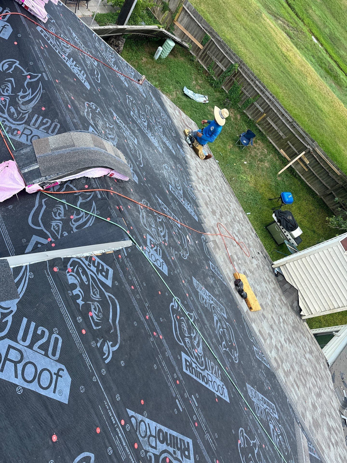 Residential Roofing Installation using Owen's Corning Duration (Lifetime) Shingles by Roof Repair Company