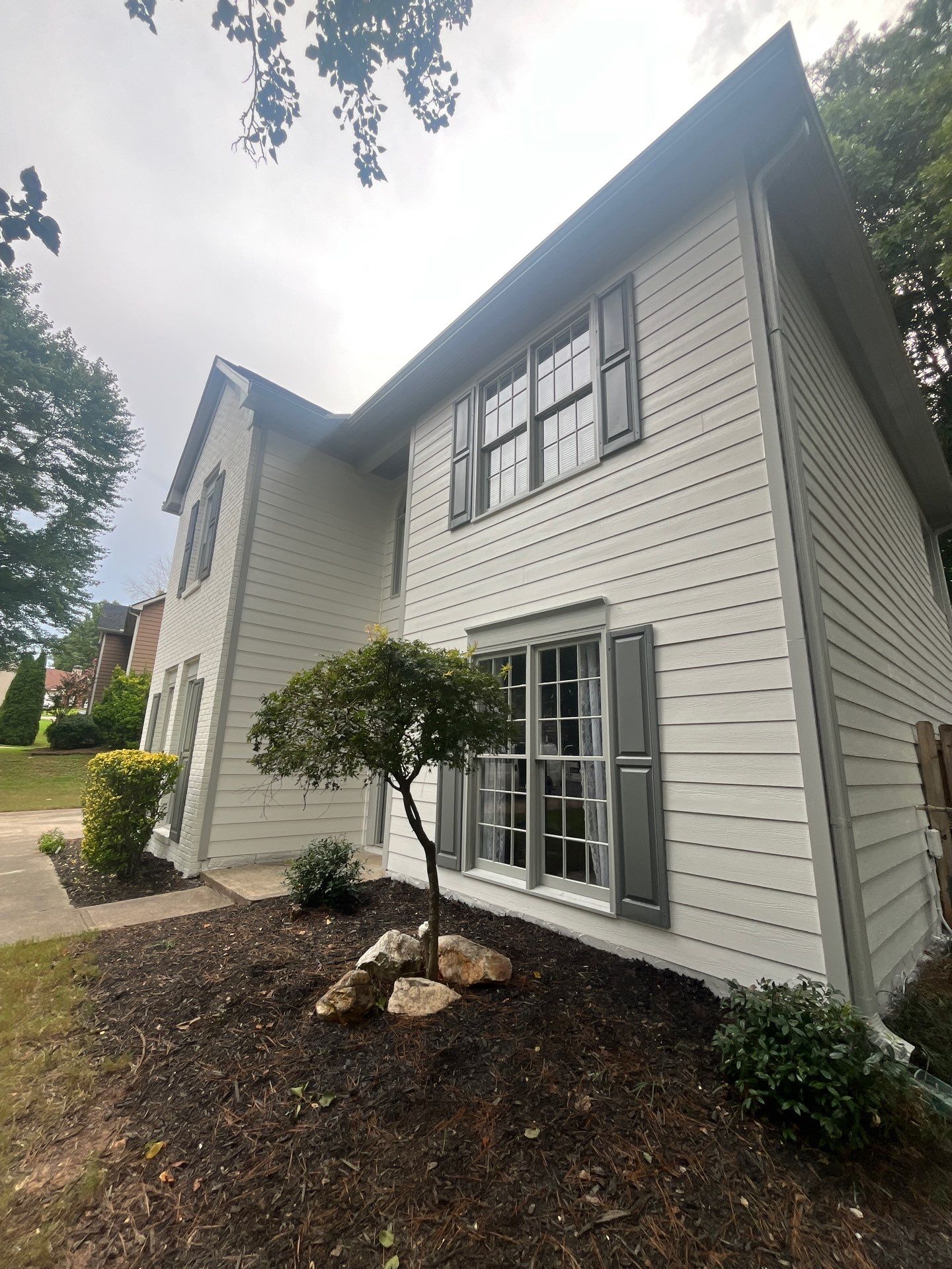 Siding and Rotten Wood Replacement with Exterior Painting in Woodstock,GA by Nelson Exteriors