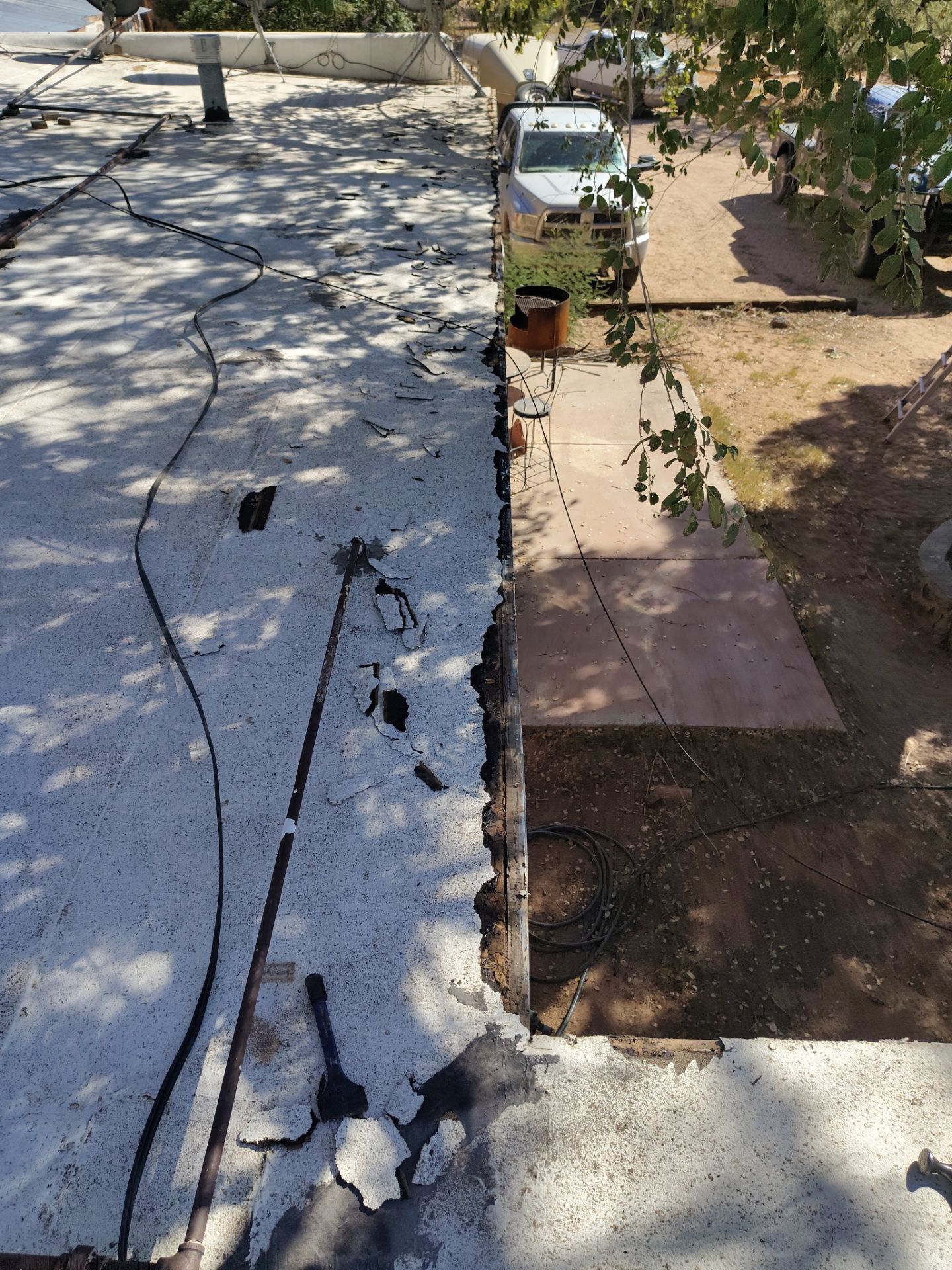 Residential roof application by SPF Services 