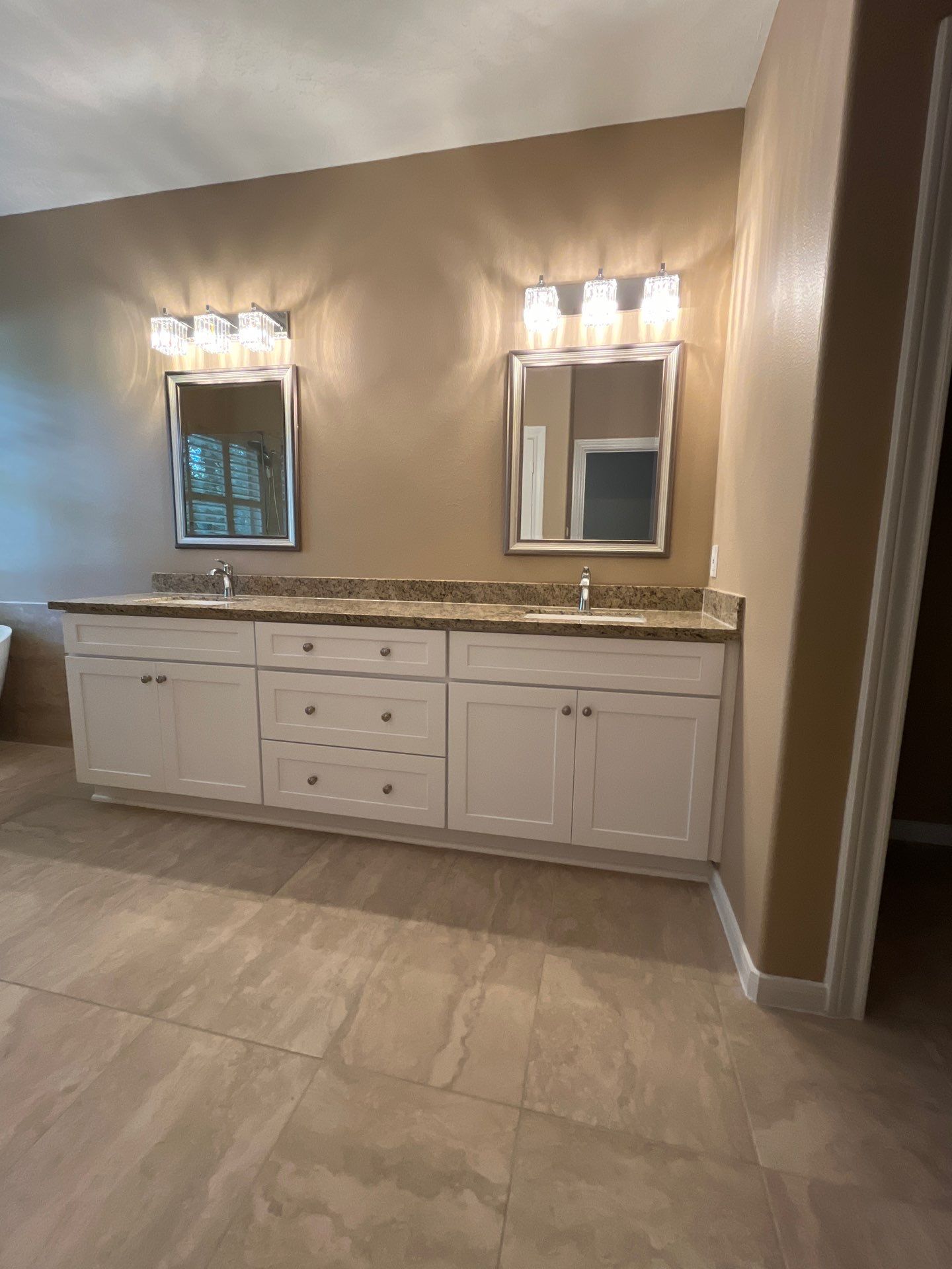 Bathroom Remodel using Water mitigation equipment by L&T General Contractors and Restoration INC