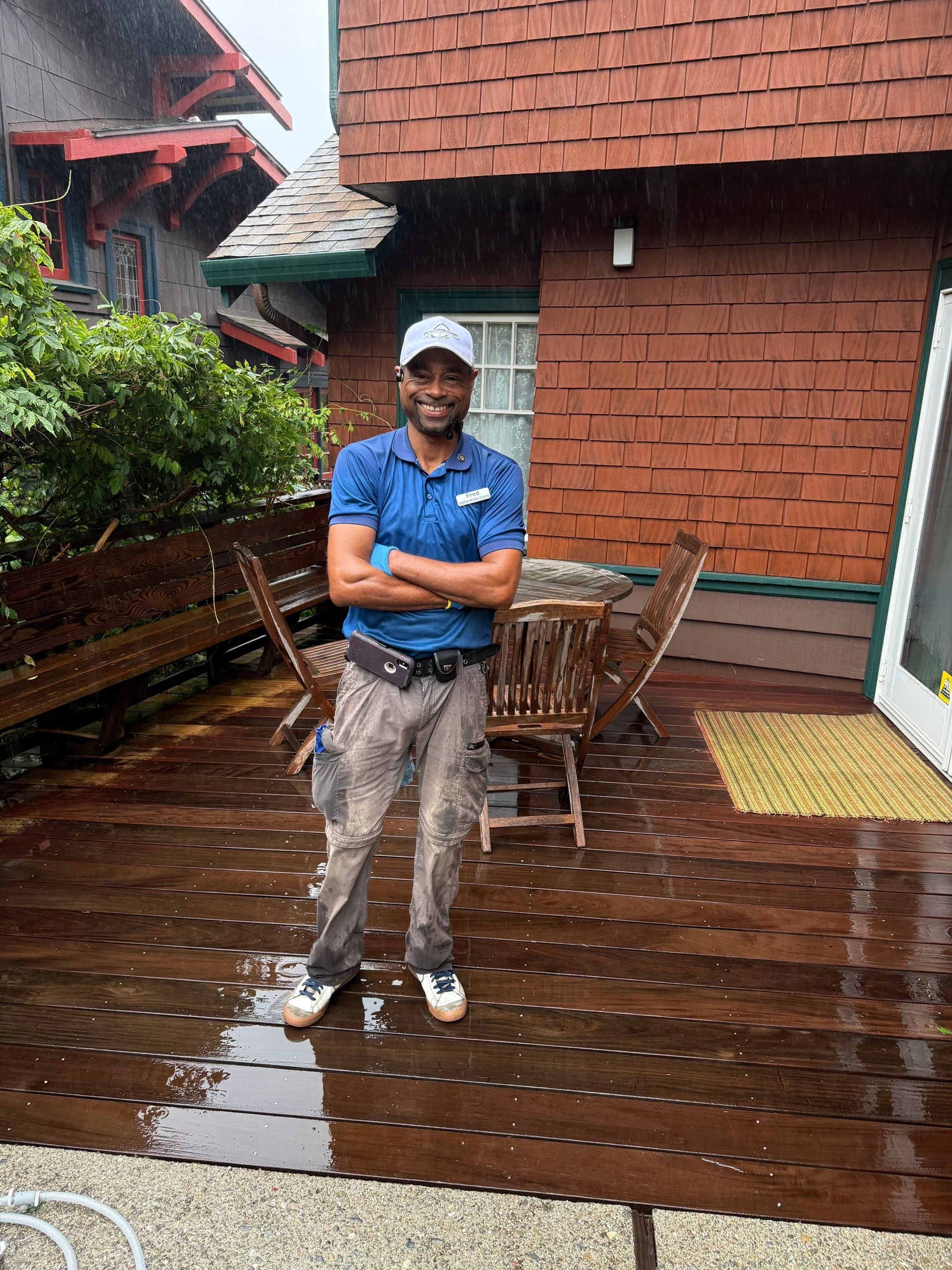 Full back garden refresh by SpotFree Window Cleaning