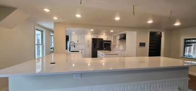 Boerne Kitchen Remodel with Quartz Countertops and White Shaker Cabinets