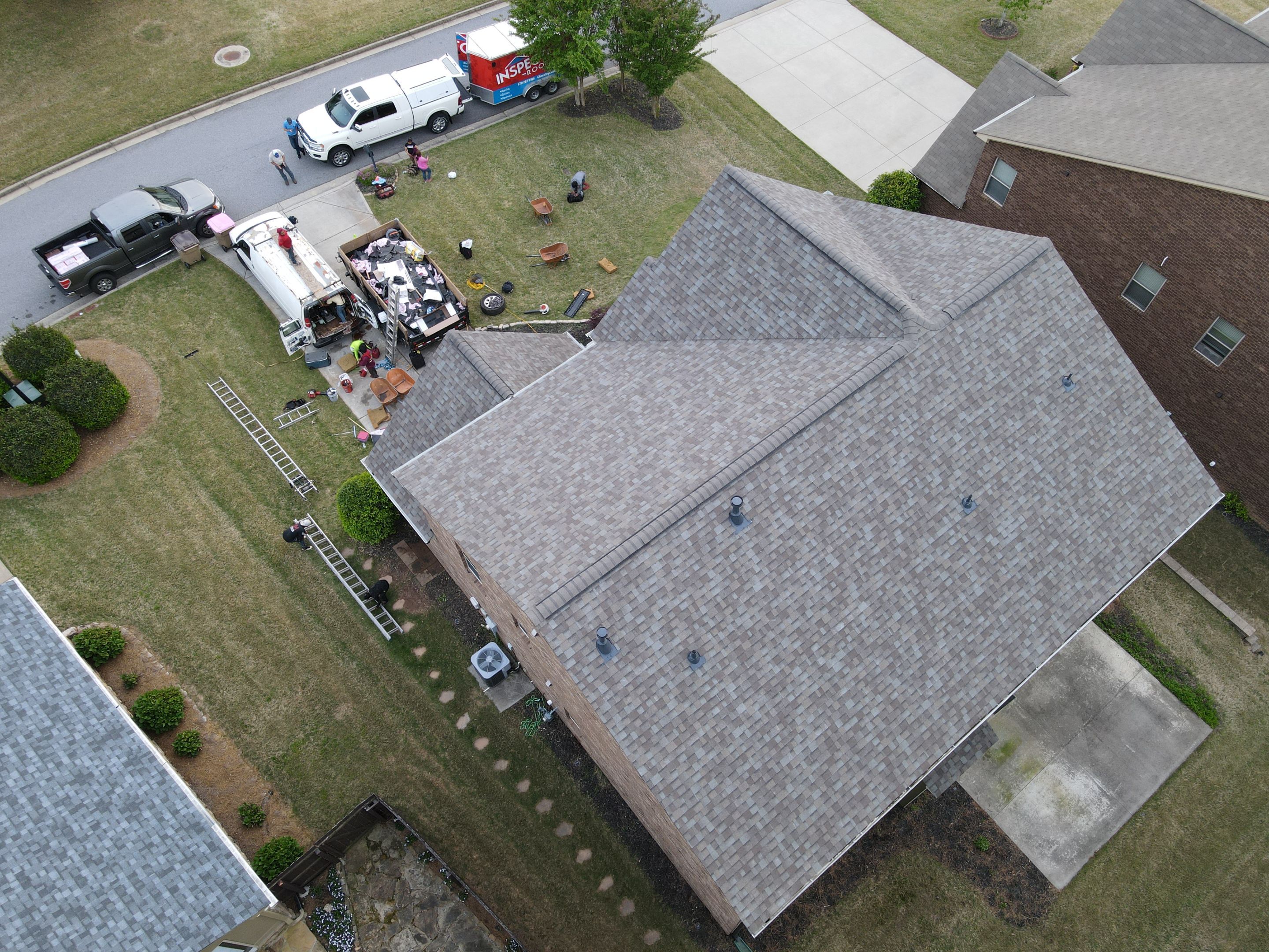 Residential Roofing Installation using Owens Corning by Inspector Roofing and Restoration
