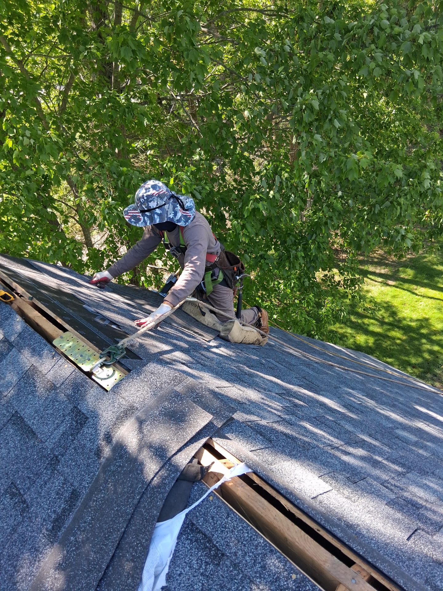 Complete Residential Roofing Installation and Chimney Reflash in Ogunquit by Tall pine roofing