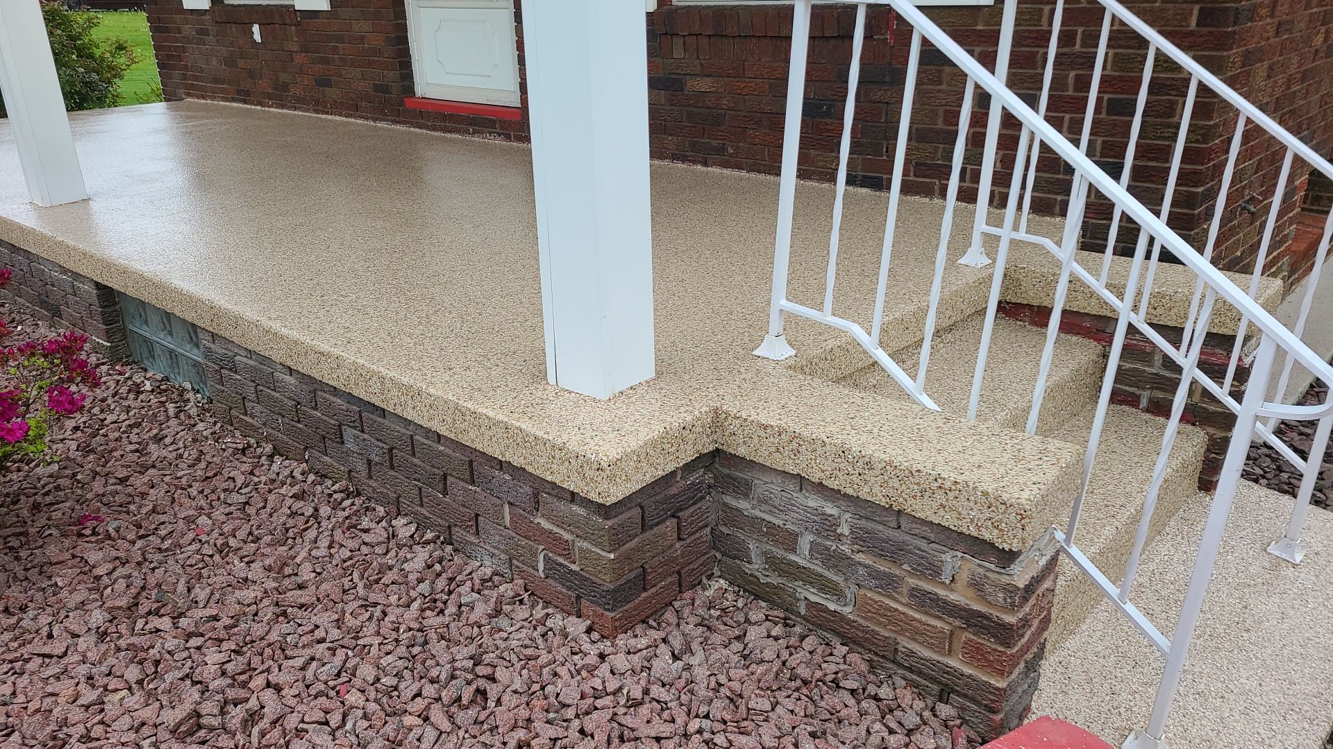 Porch in Pecan - Campbell, OH by Alexander Concrete Coatings