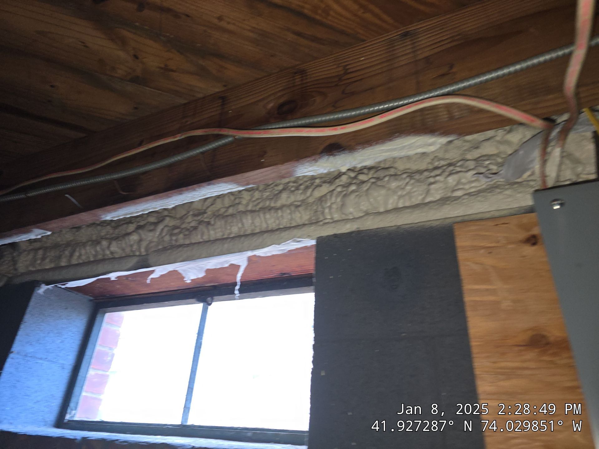 Attic Insulation using Closed Cell Spray Foam by NYS Foam & Energy
