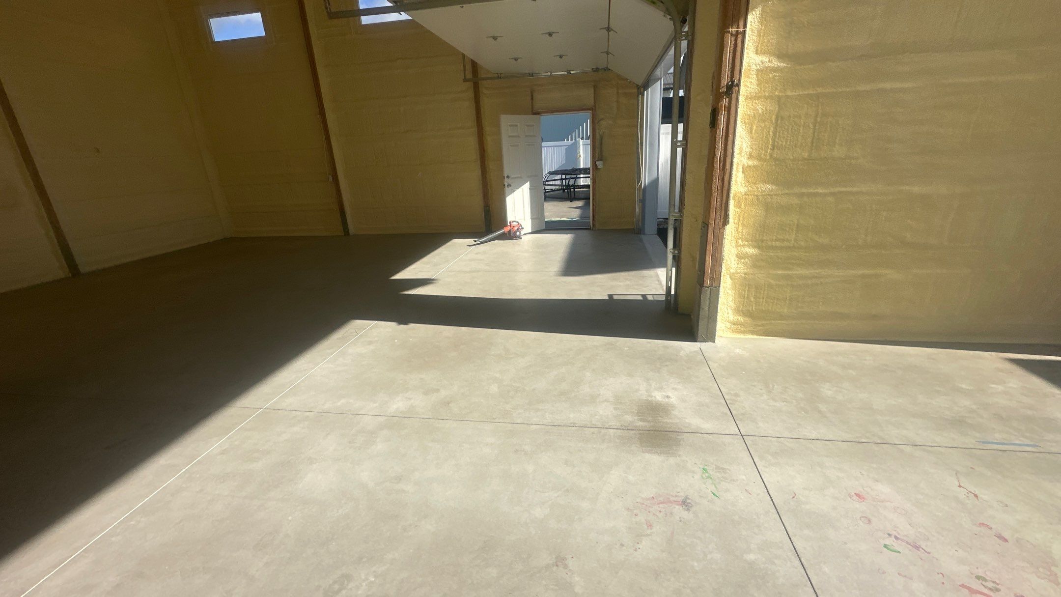 Garage Transformation using Slate Stone by Croc Coatings, LLC
