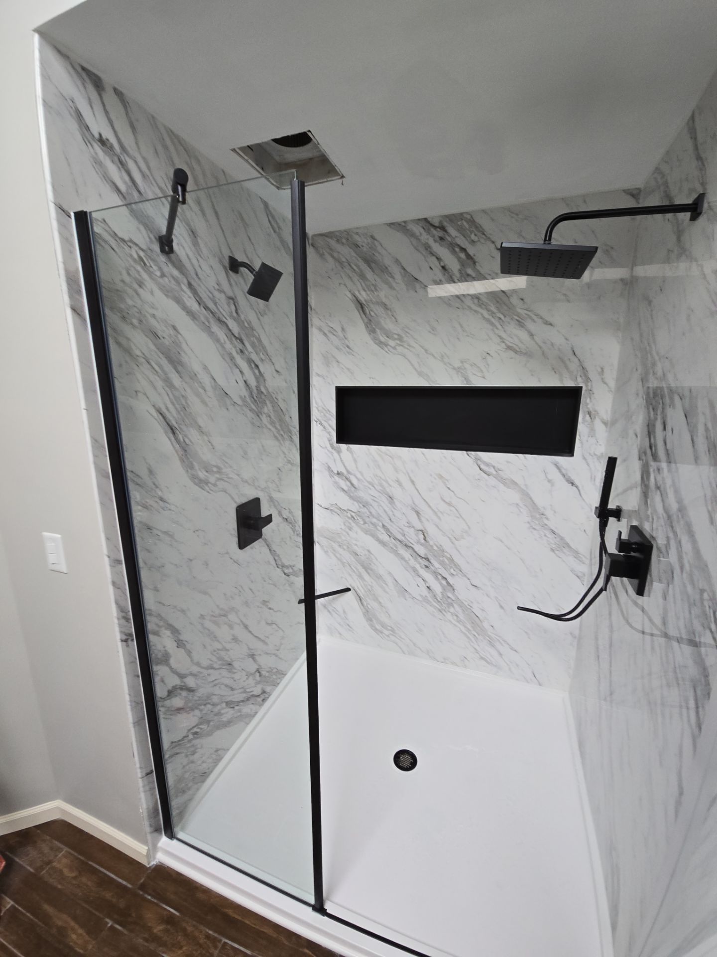 Existing tile shower was a rotting disaster by The Shower Company