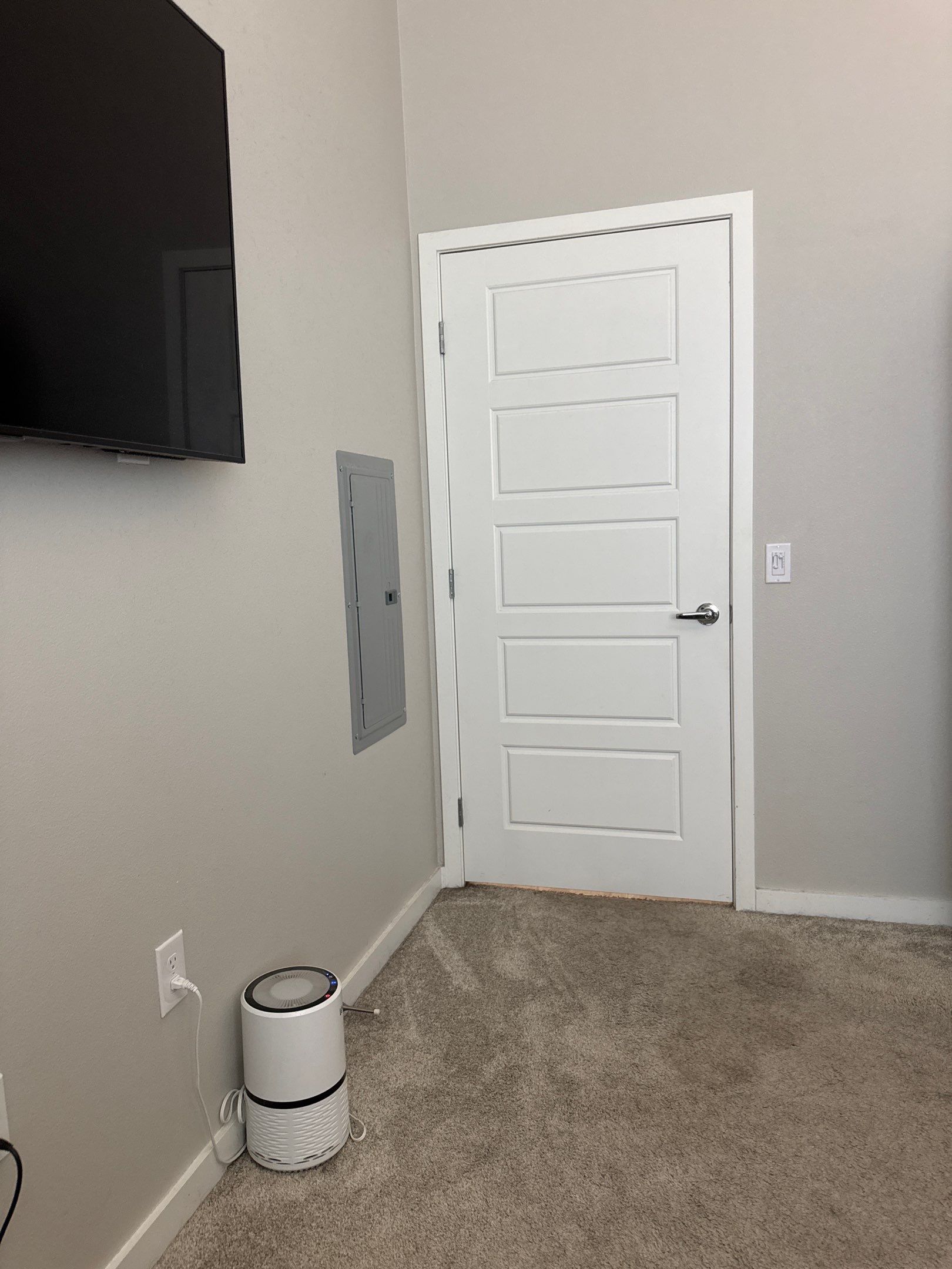 Interior Media Wall and Door Installation in Las Vegas by CompanyCam Sales Demo