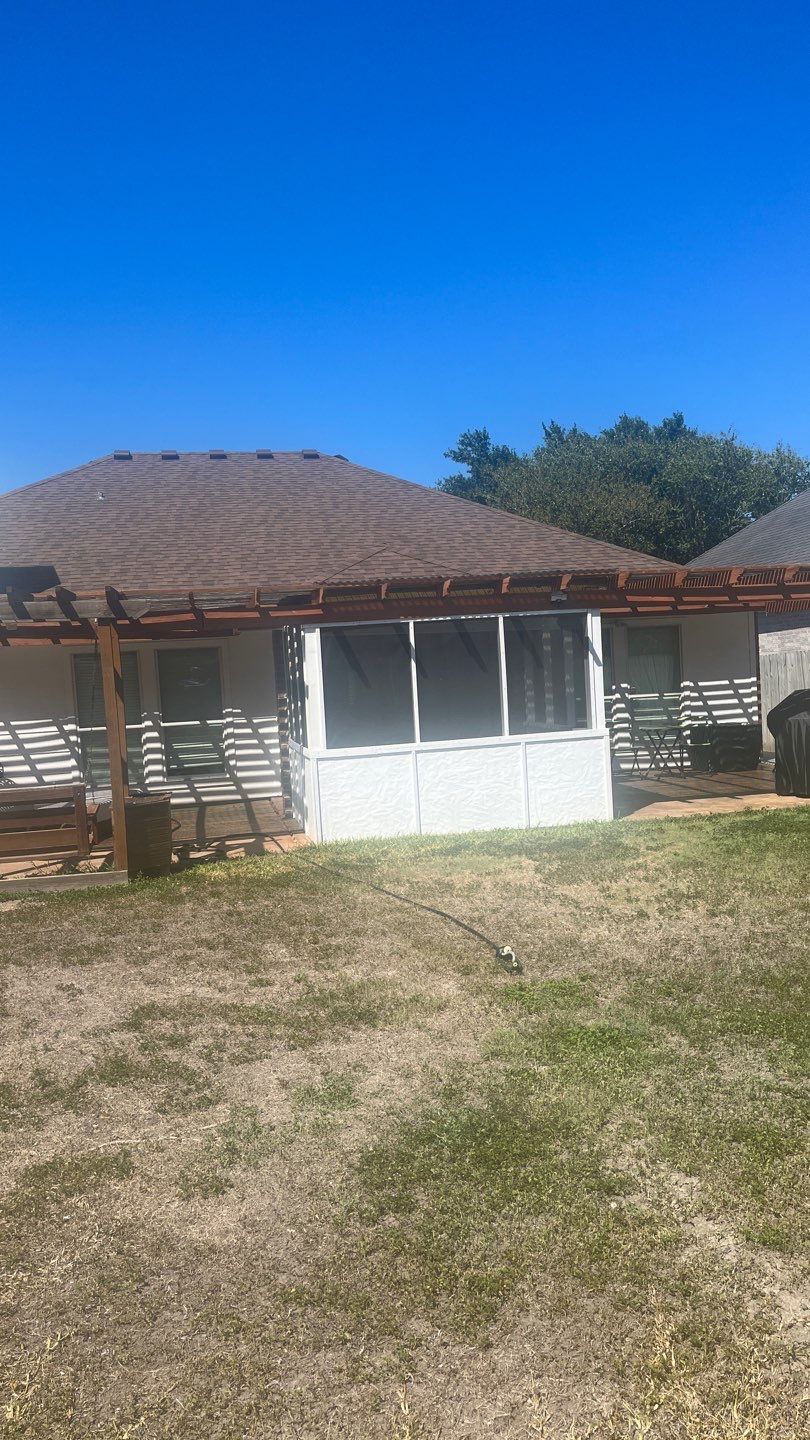 Back Yard Shade by Bayfront Roofing and Construction