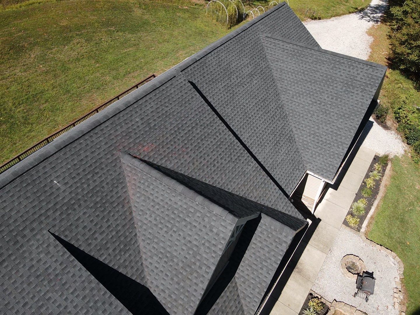 Residential Roofing Installation using GAF Timberline HDZ Charcoal by Rainstoppers Roofing